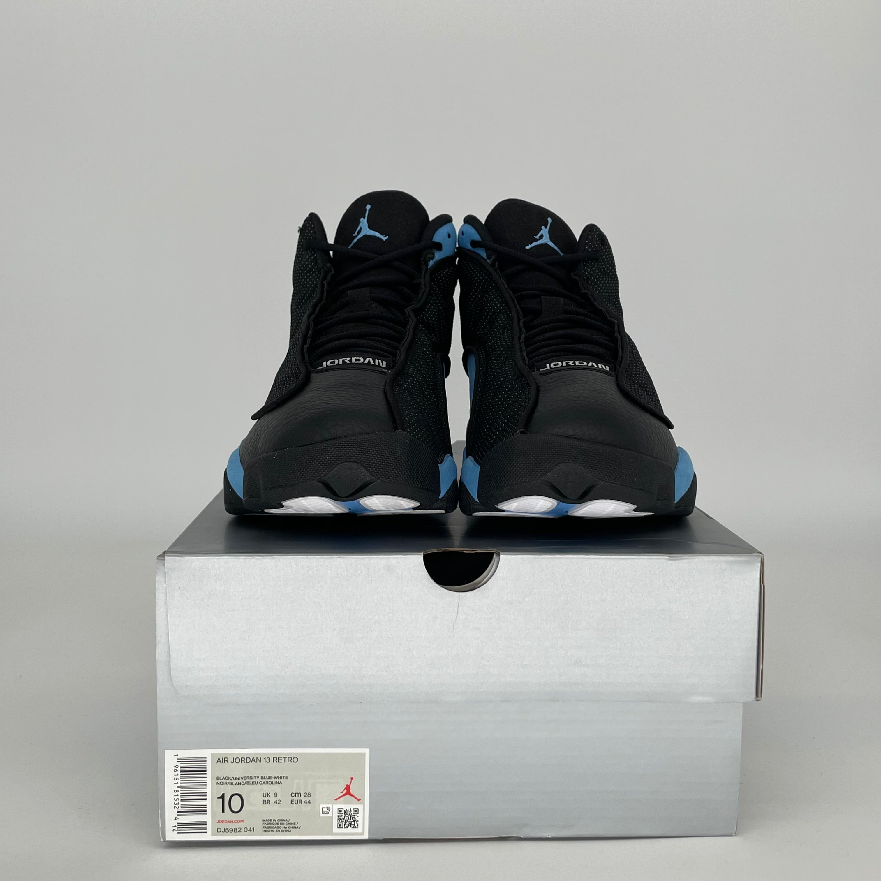 AIR JORDAN 13 UNIVERSITY BLUE BLACK SIZE 10 DJ5982-041