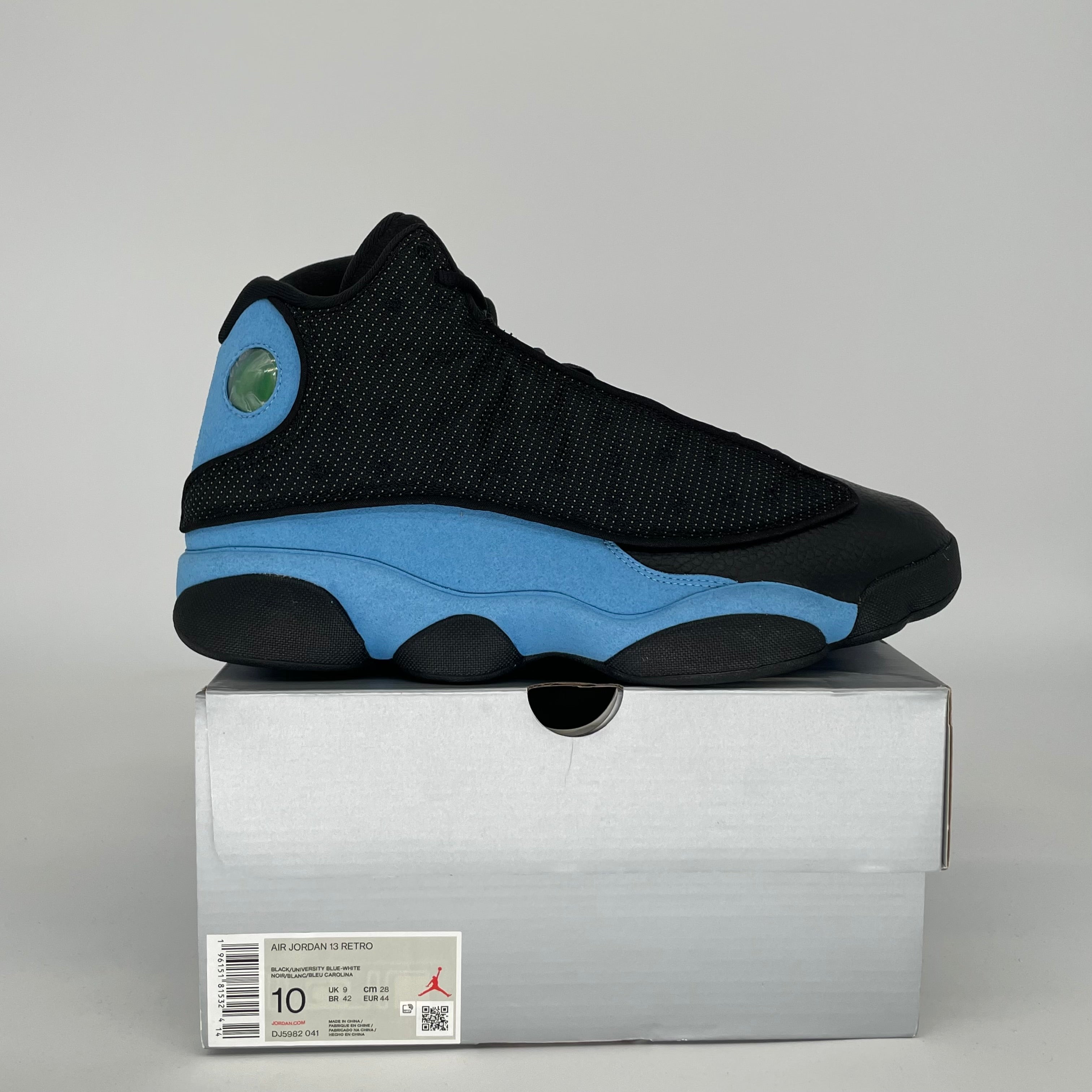 AIR JORDAN 13 UNIVERSITY BLUE BLACK SIZE 10 DJ5982-041