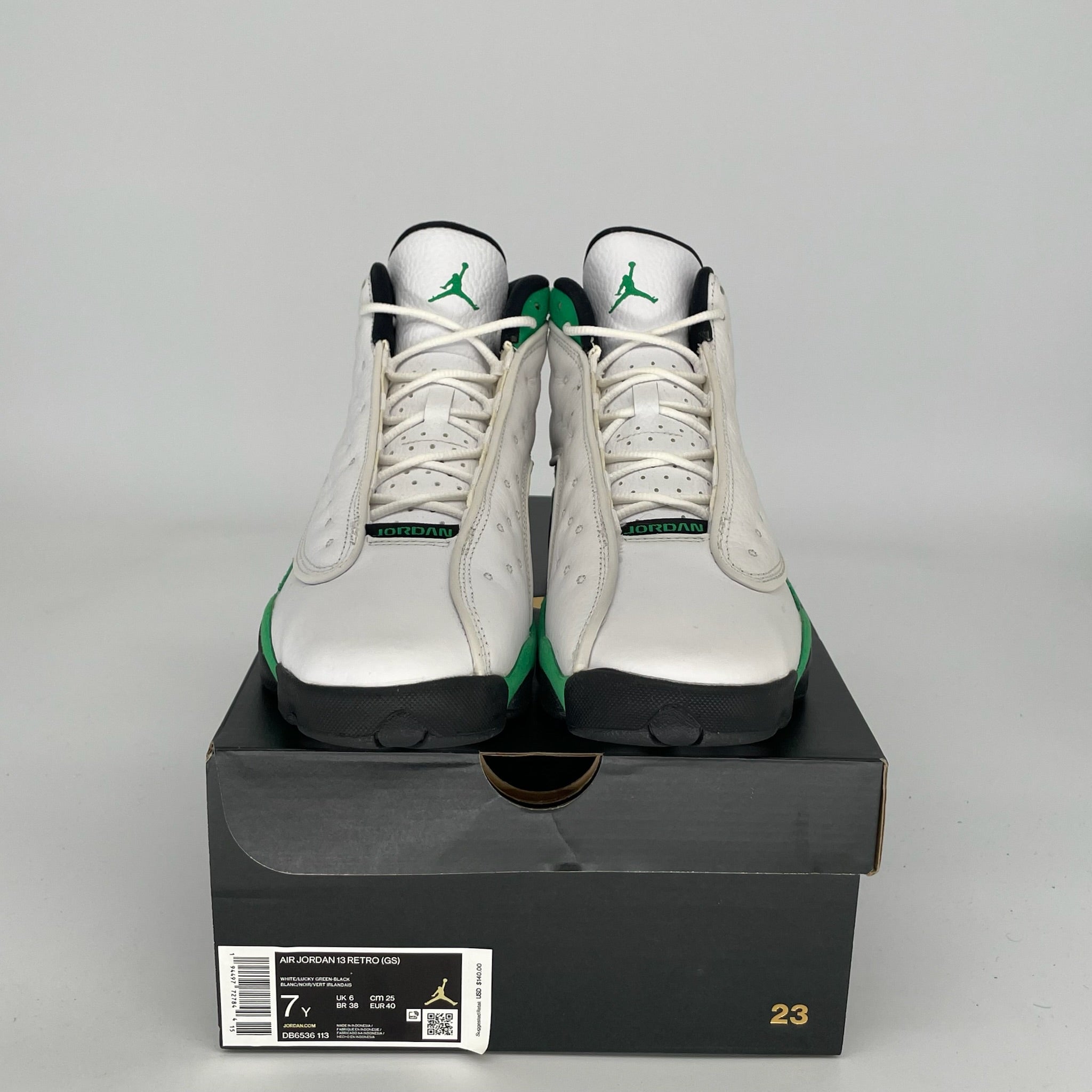 AIR JORDAN 13 LUCKY GREEN SIZE 7Y DB6536-113