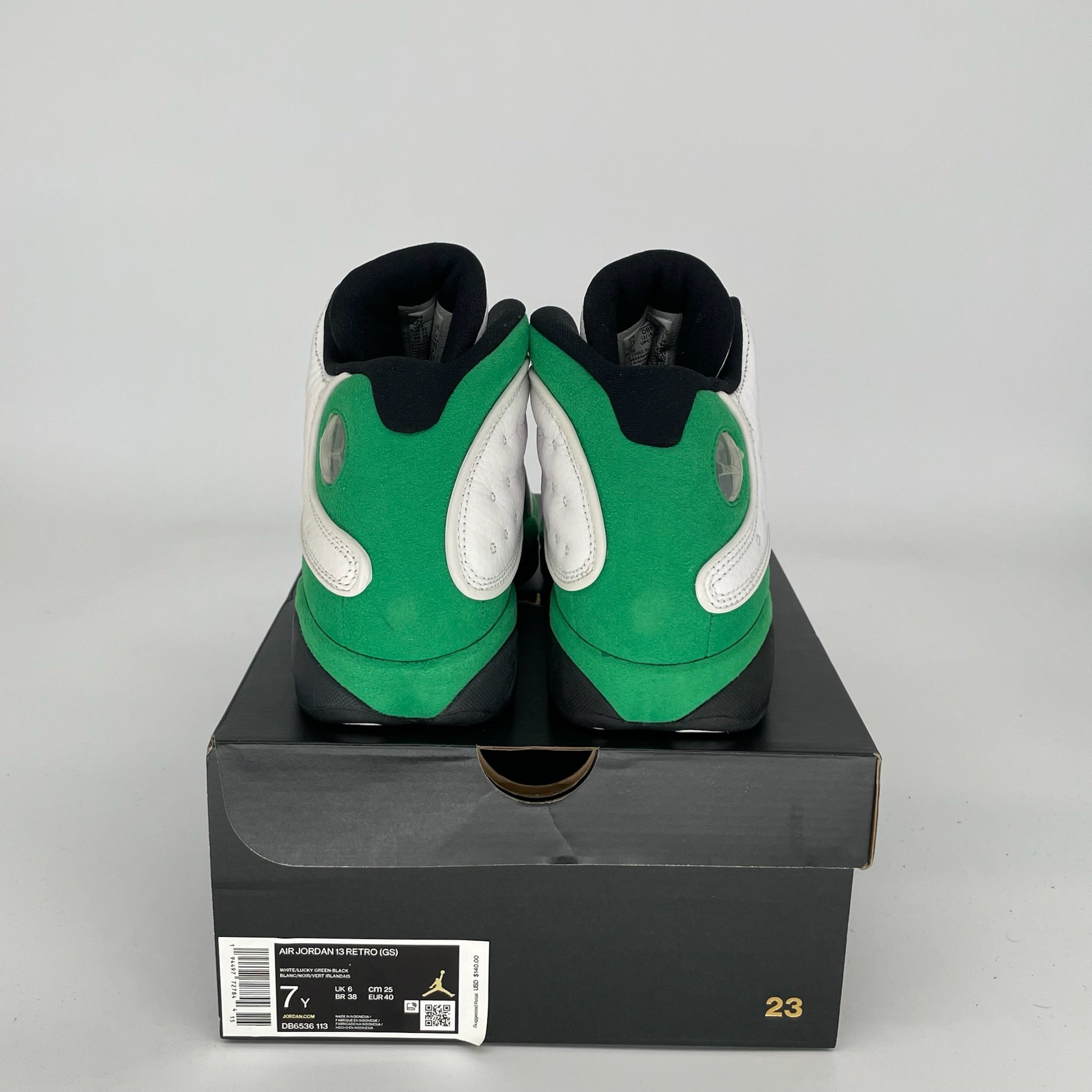 AIR JORDAN 13 LUCKY GREEN SIZE 7Y DB6536-113