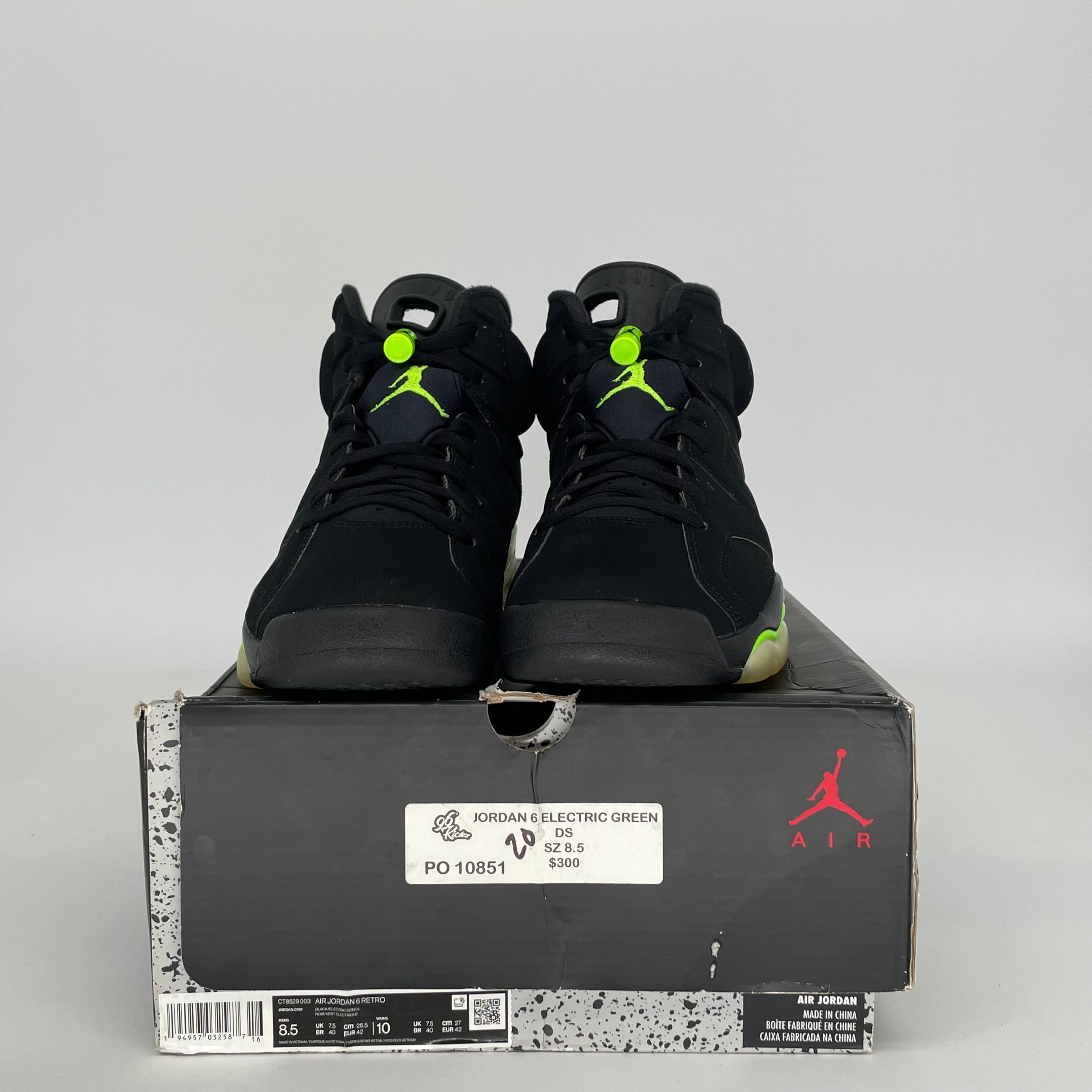 AIR JORDAN 6 ELECTRIC GREEN SIZE 8.5 CT8529-003