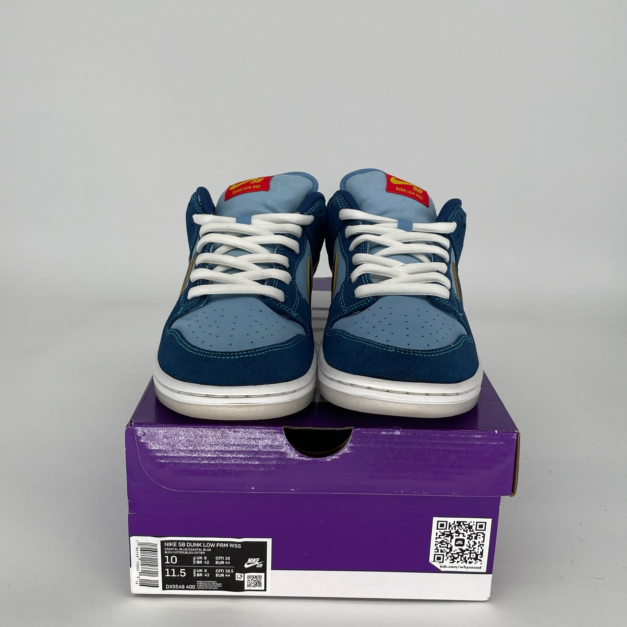 NIKE SB DUNK LOW WHY SO SAD SIZE 10 DX5549-400