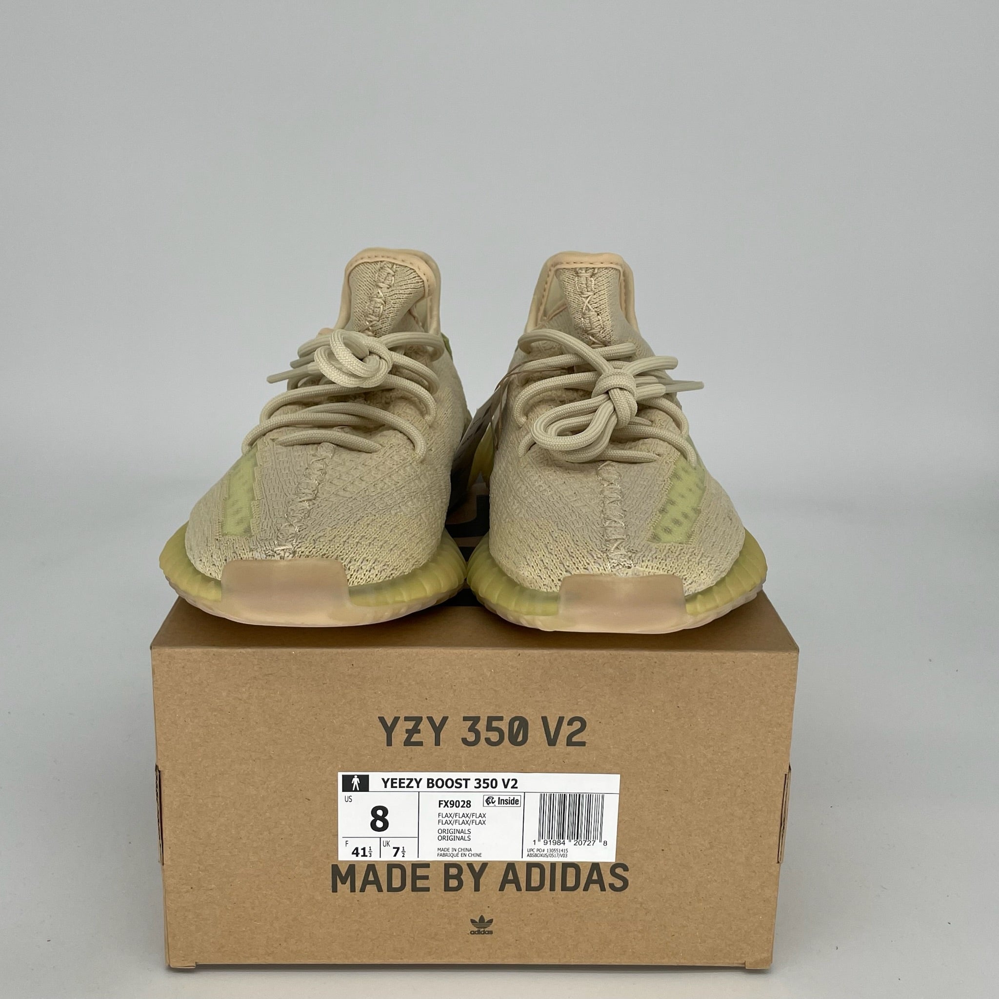 ADIDAS YEEZY 350 V2 FLAX SIZE 8 FX9028