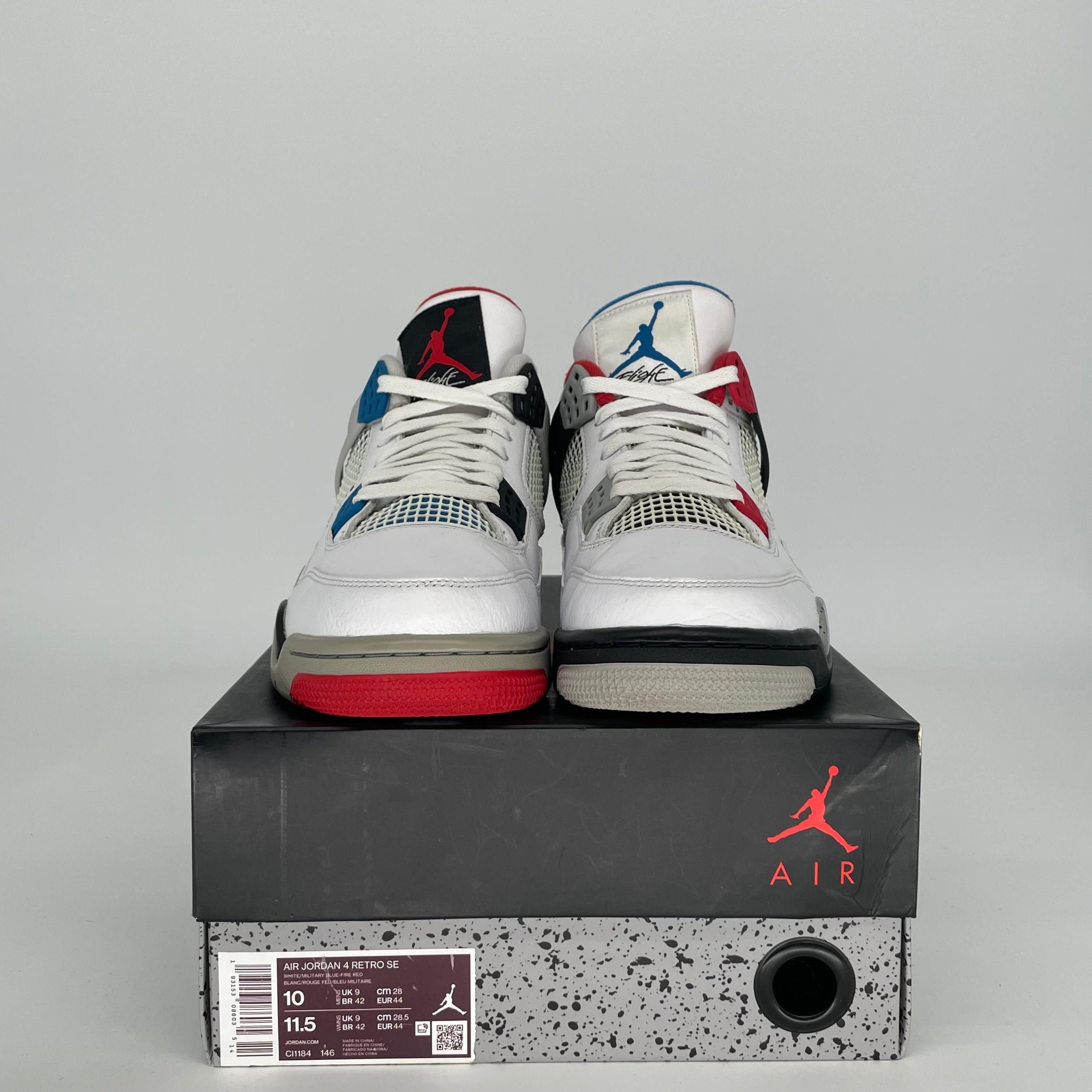 AIR JORDAN 4 WHAT THE SIZE 10 CI1184-146