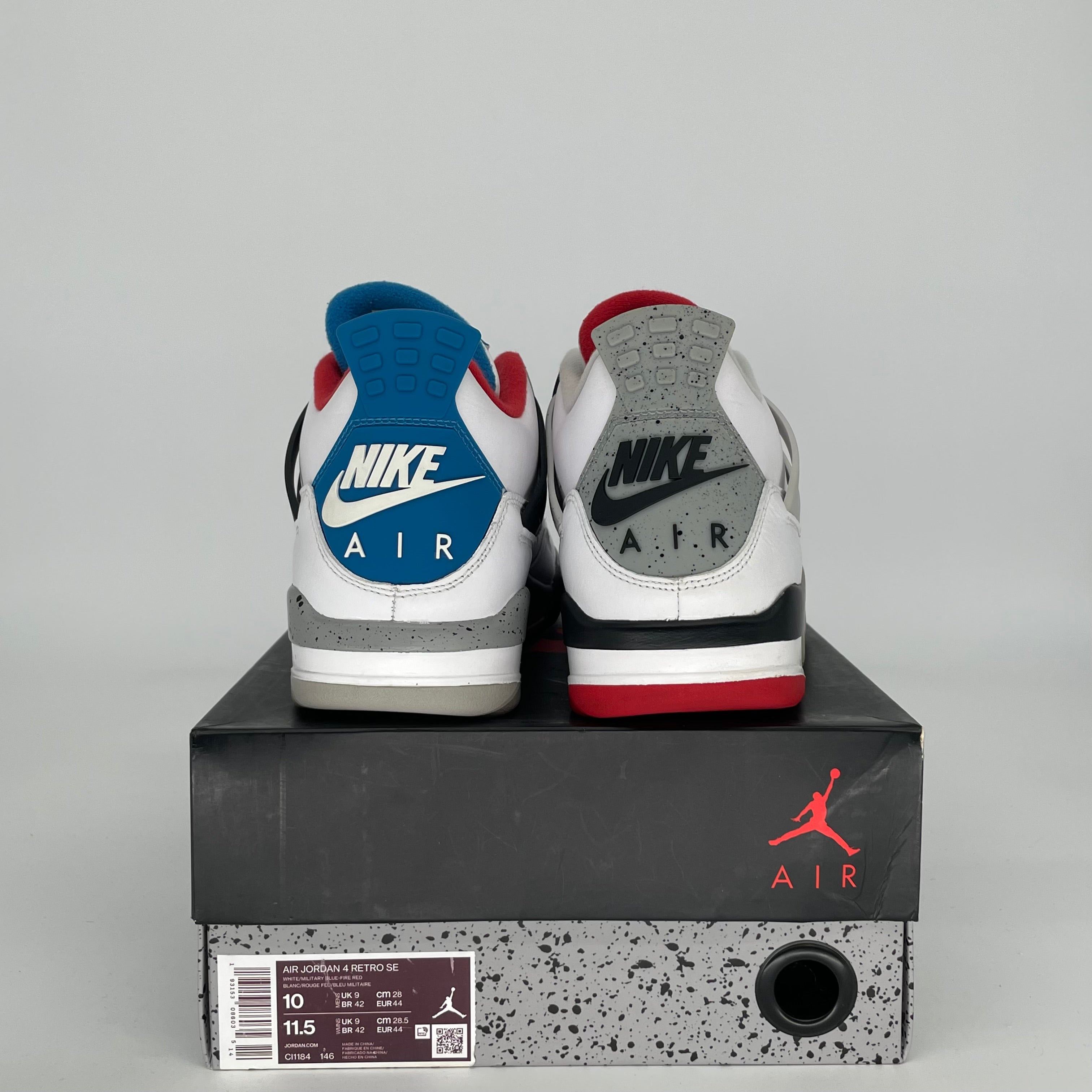 AIR JORDAN 4 WHAT THE SIZE 10 CI1184-146