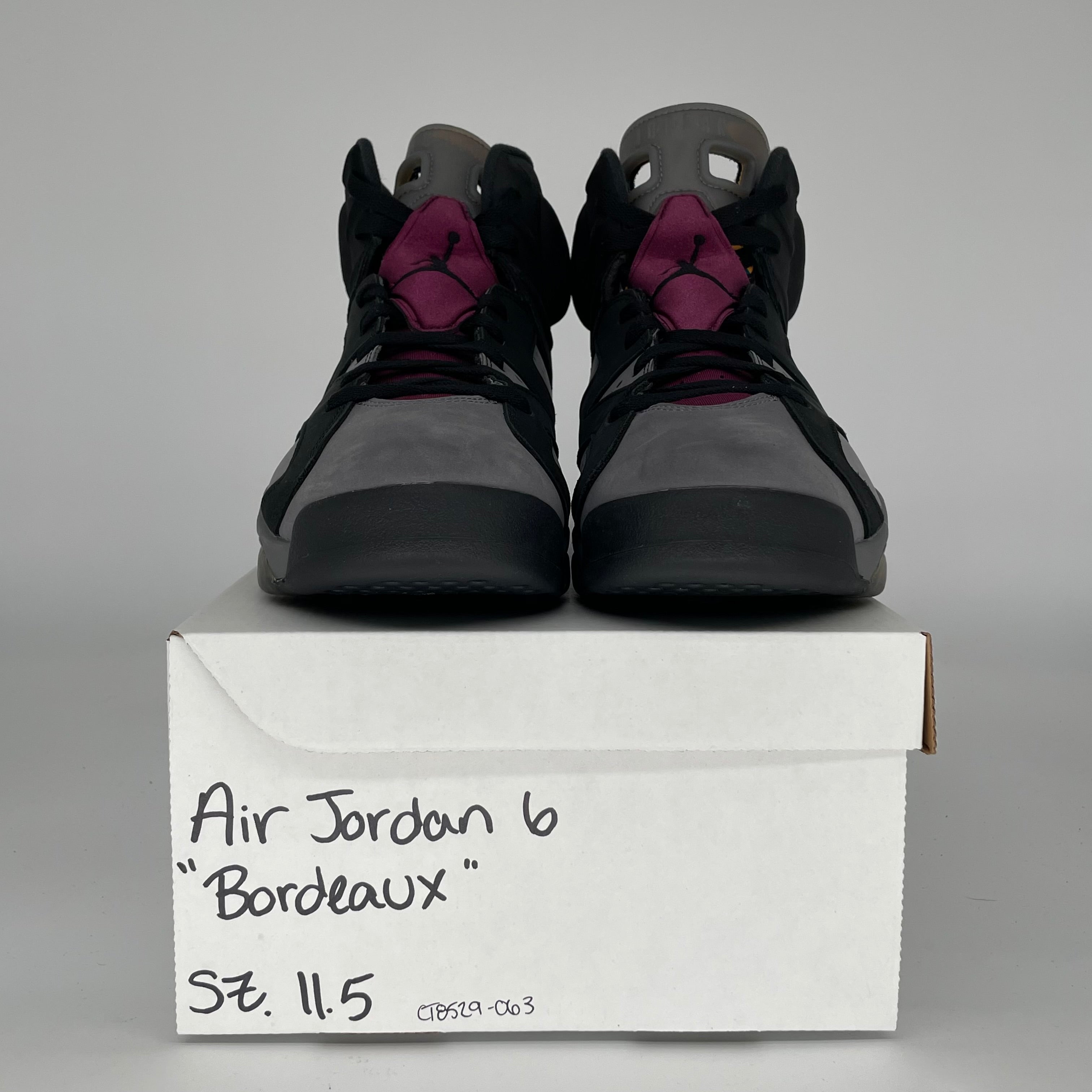 AIR JORDAN 6 BORDEAUX SIZE 11.5 CT8529-063