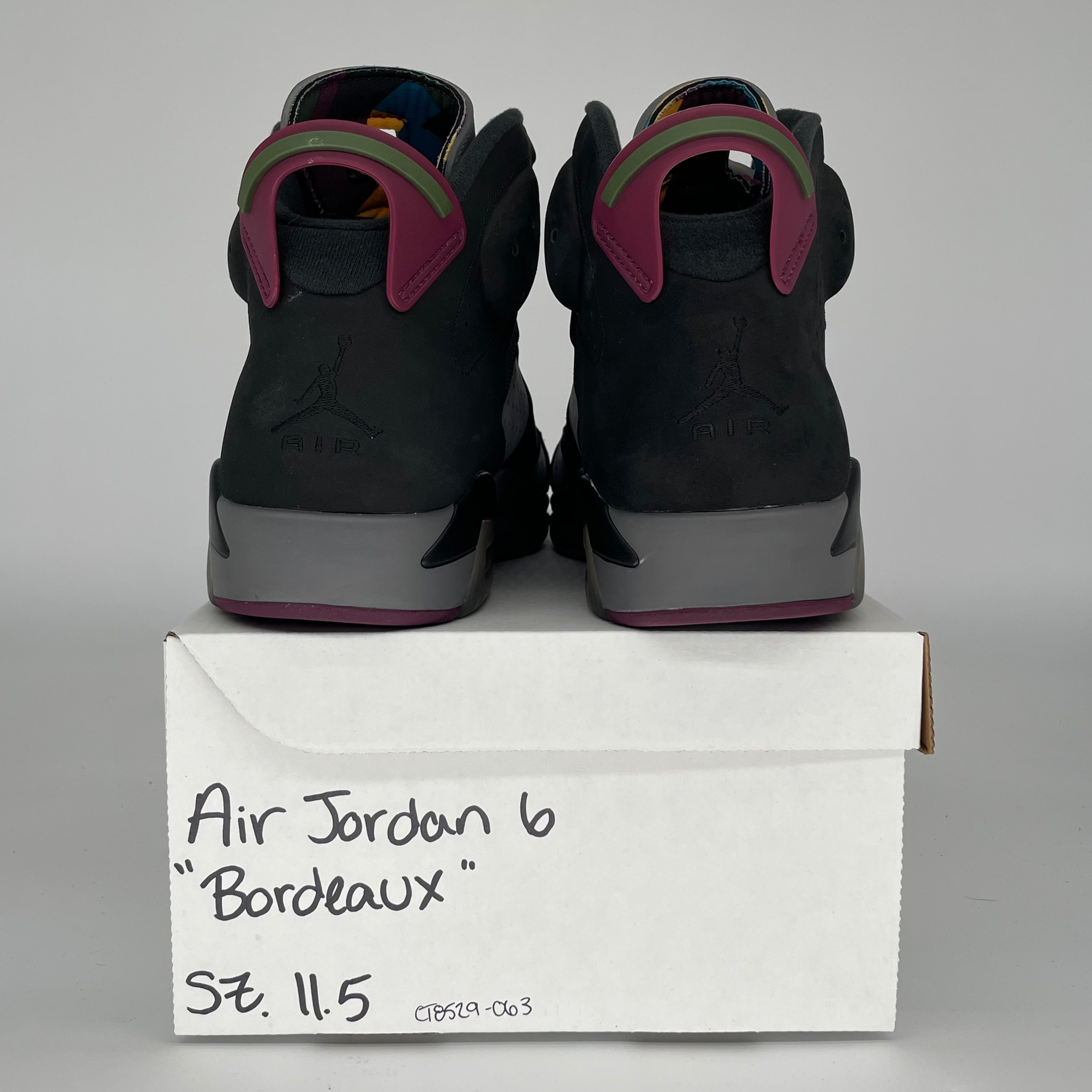 AIR JORDAN 6 BORDEAUX SIZE 11.5 CT8529-063