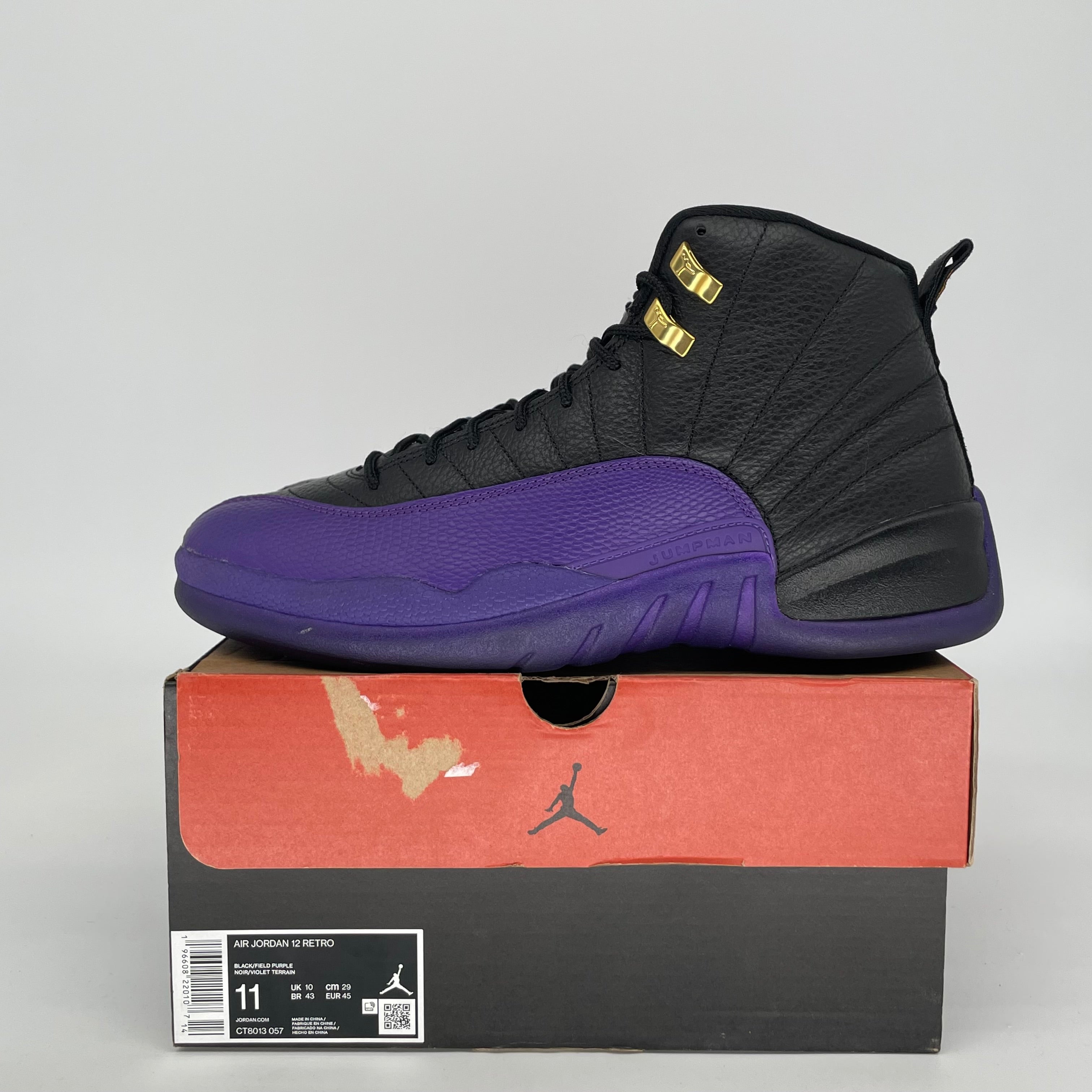 AIR JORDAN 12 FIELD PURPLE SIZE 11 CT8013-057