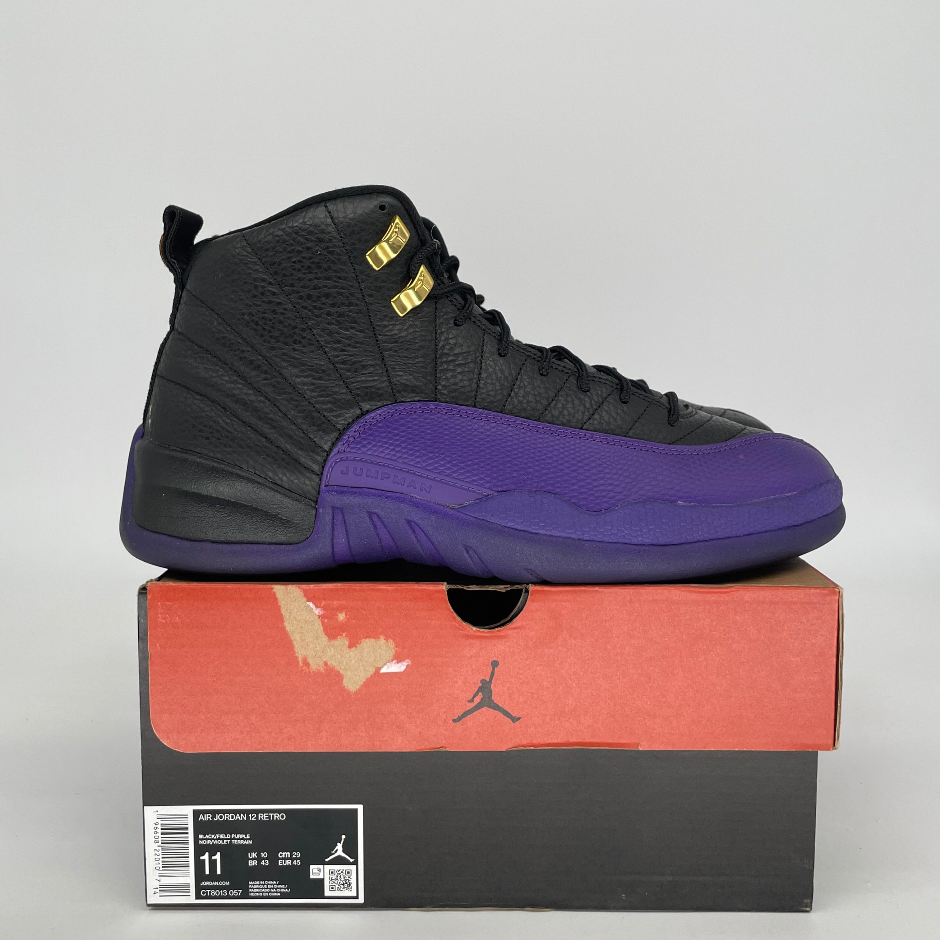 AIR JORDAN 12 FIELD PURPLE SIZE 11 CT8013-057