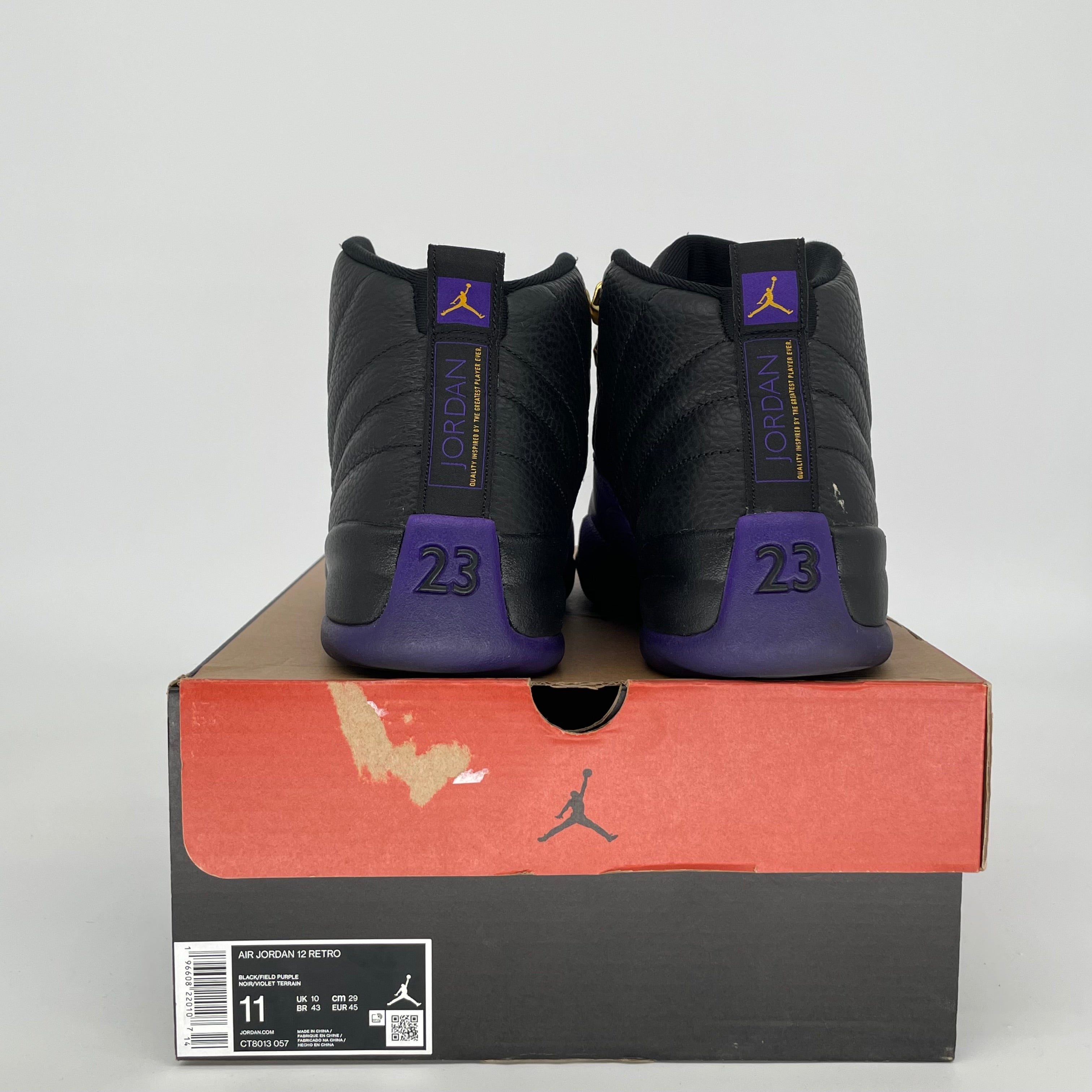 AIR JORDAN 12 FIELD PURPLE SIZE 11 CT8013-057