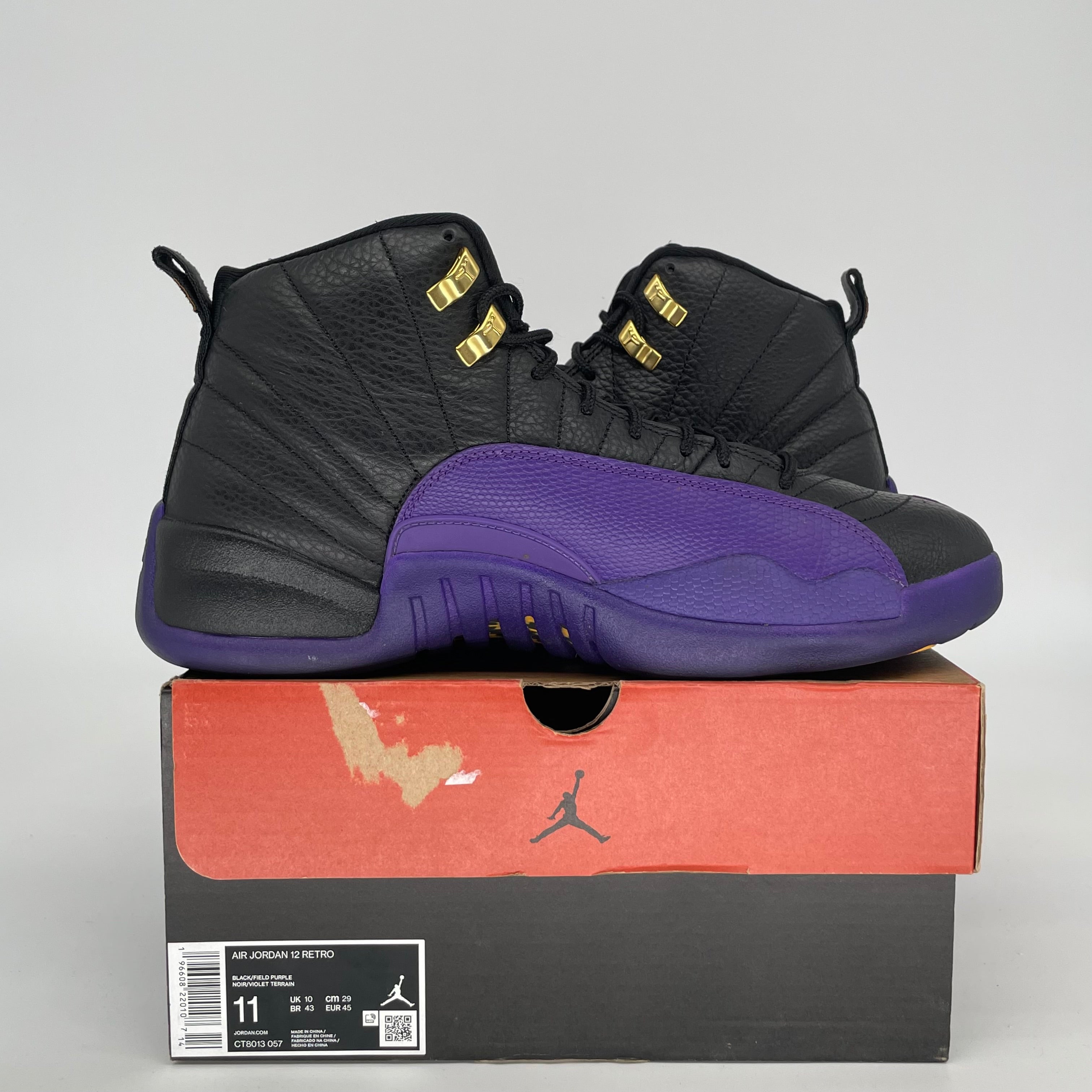 AIR JORDAN 12 FIELD PURPLE SIZE 11 CT8013-057