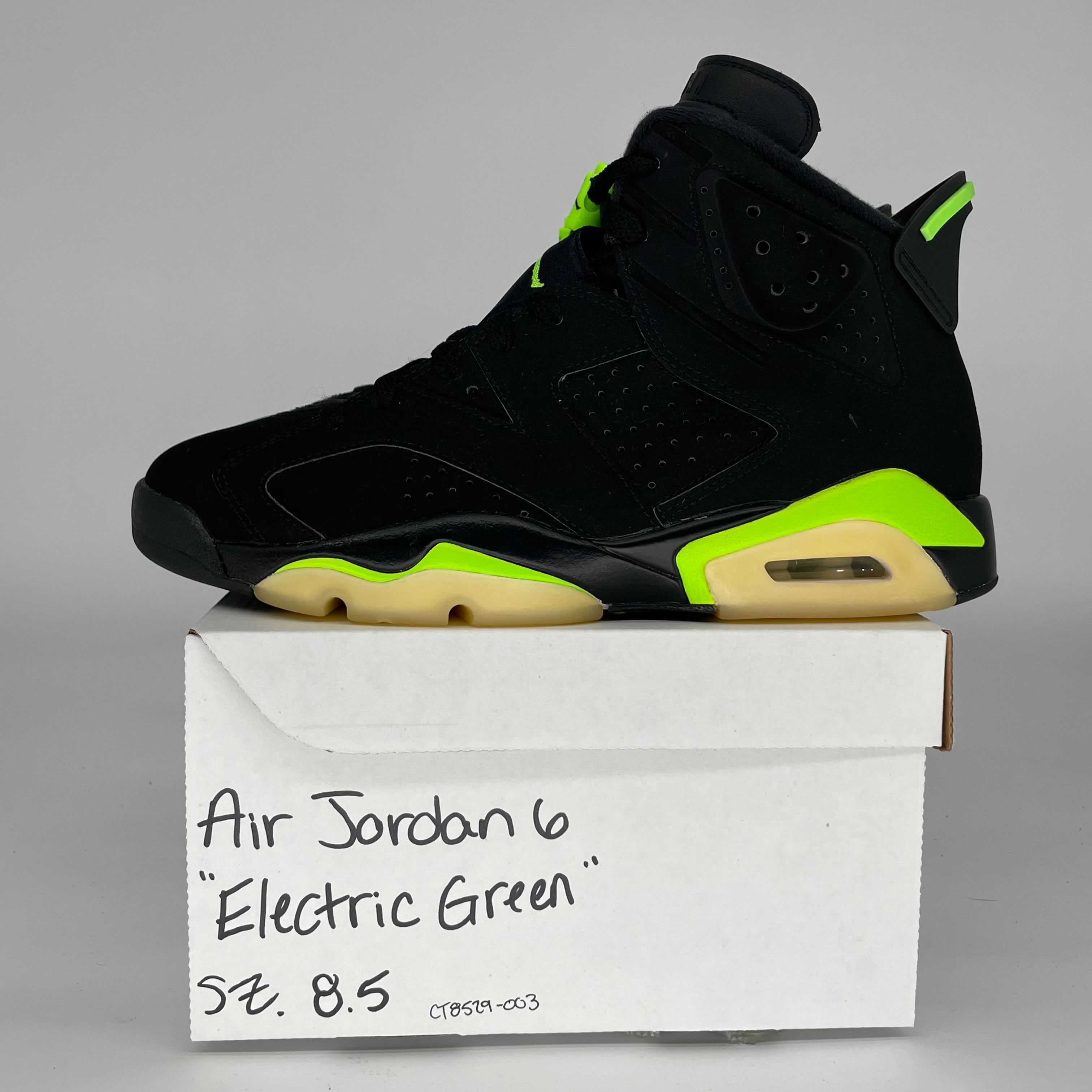 AIR JORDAN 6 ELECTRIC GREEN SIZE 8.5 CT8529-003