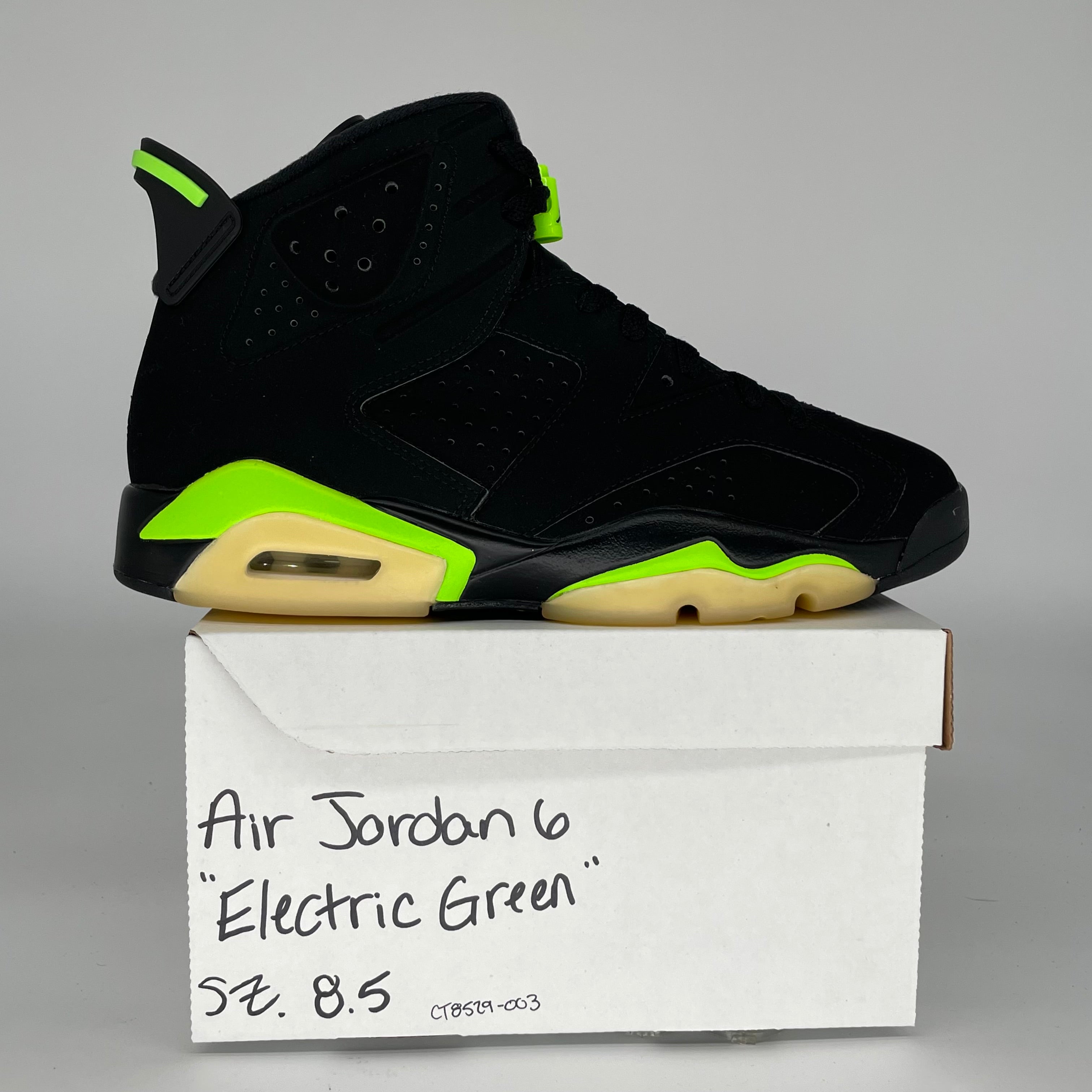 AIR JORDAN 6 ELECTRIC GREEN SIZE 8.5 CT8529-003