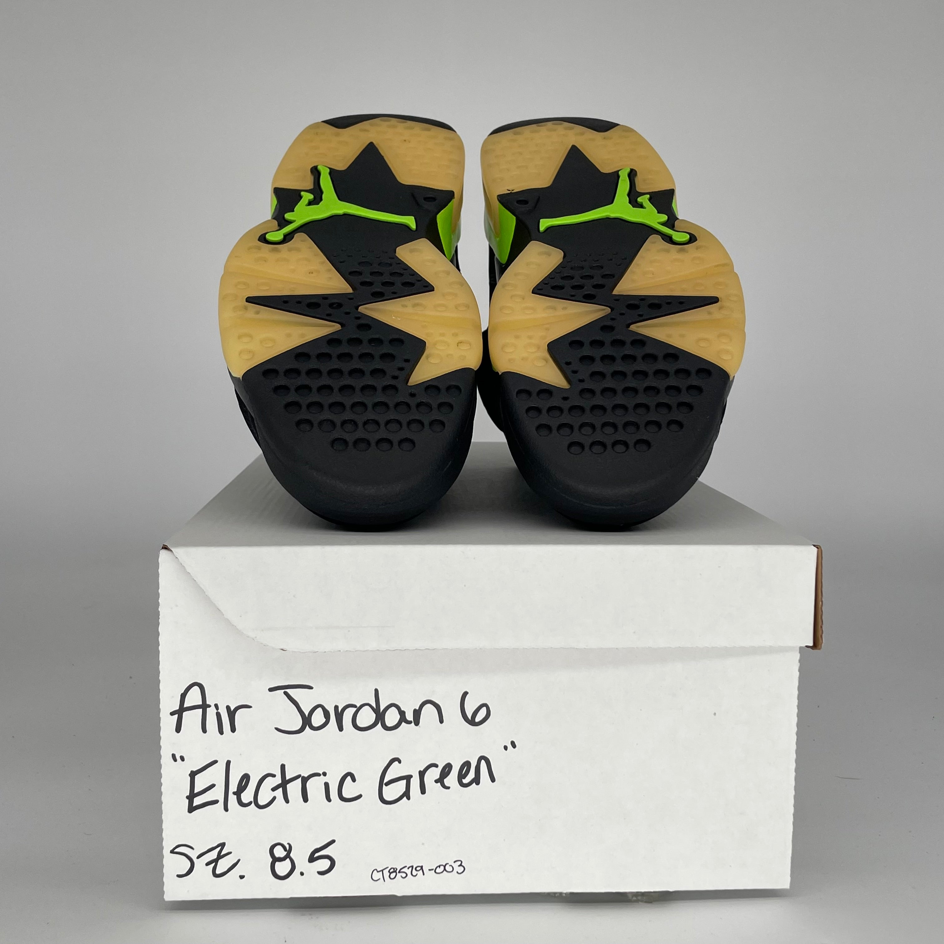 AIR JORDAN 6 ELECTRIC GREEN SIZE 8.5 CT8529-003