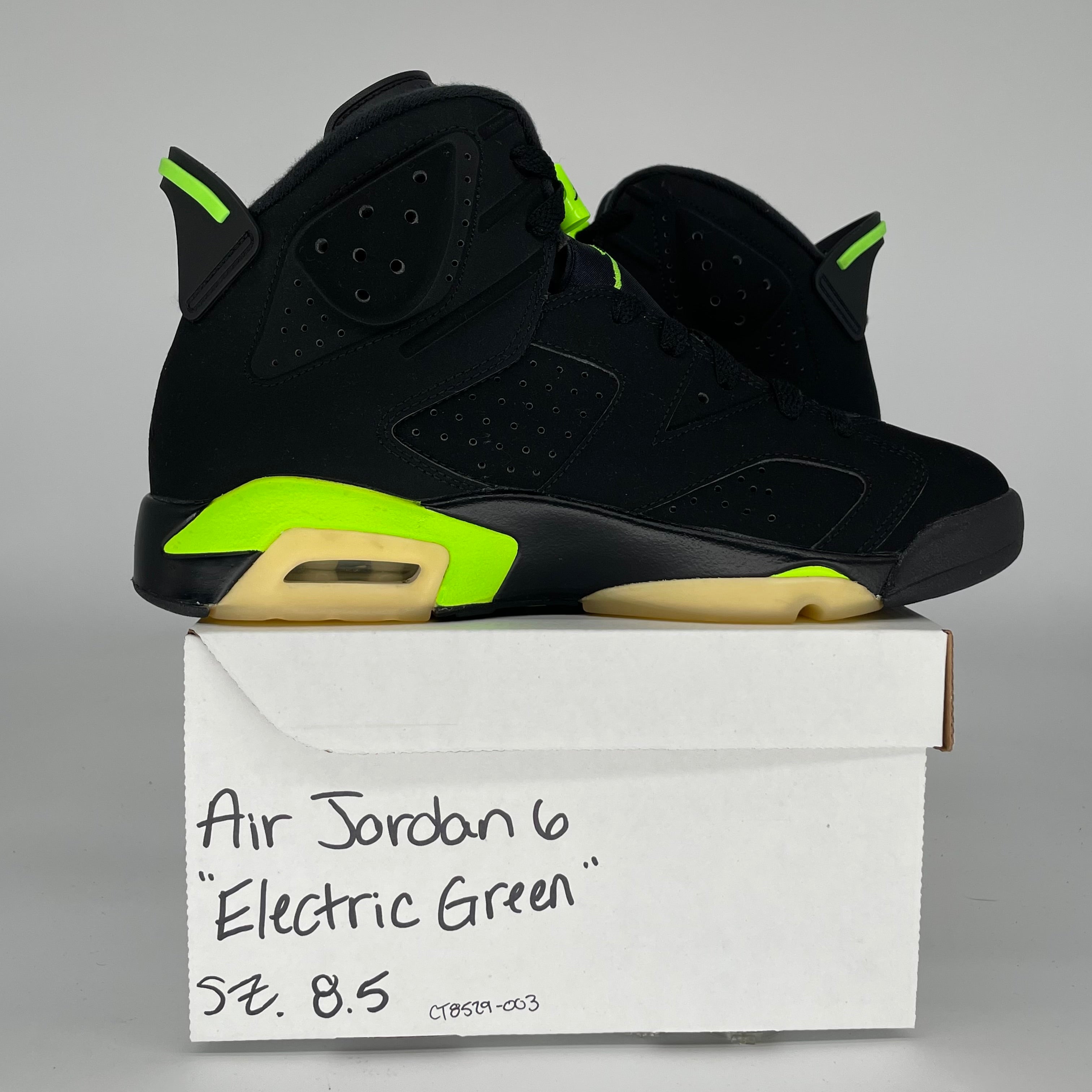 AIR JORDAN 6 ELECTRIC GREEN SIZE 8.5 CT8529-003