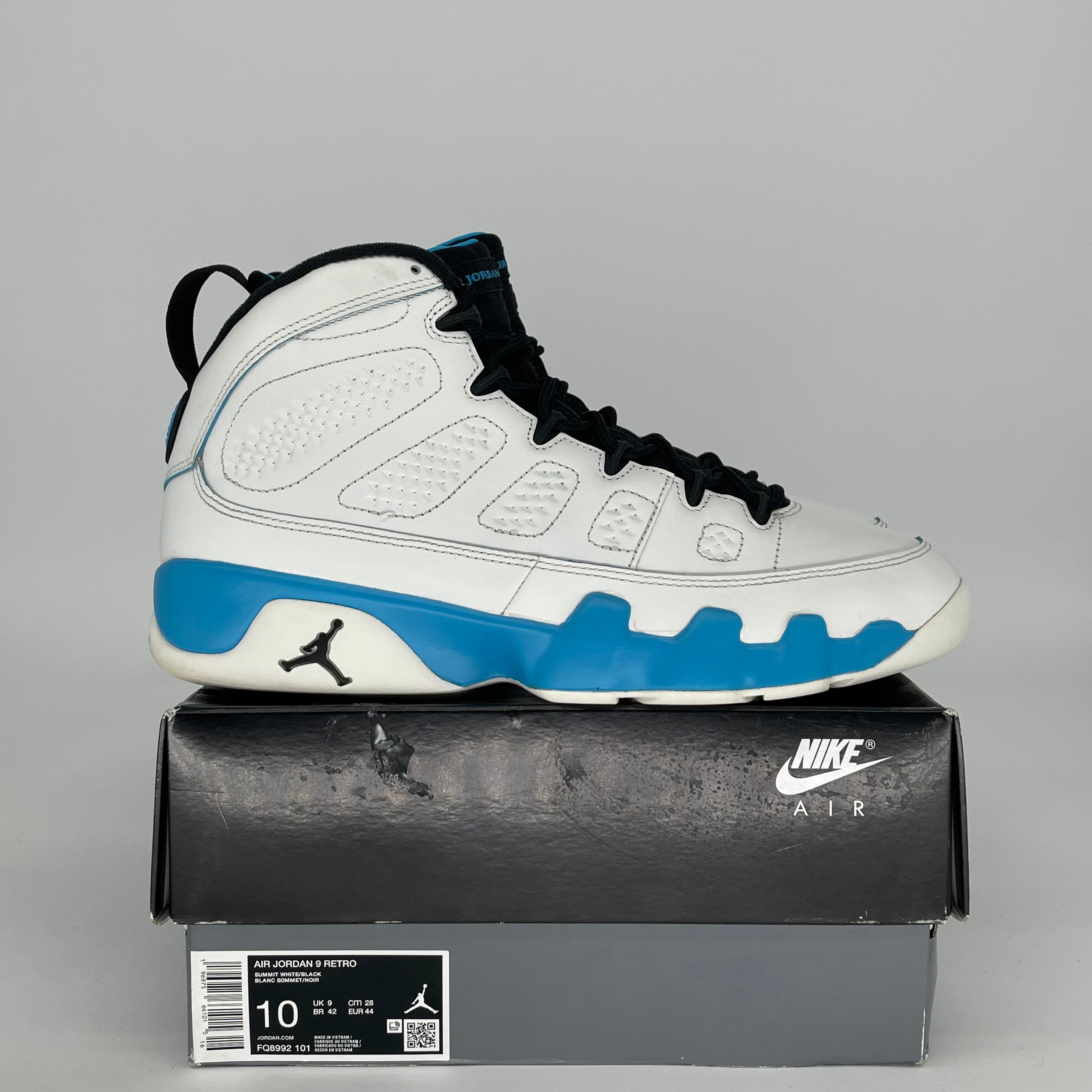 AIR JORDAN 9 POWDER BLUE SIZE 10 FQ8992-101