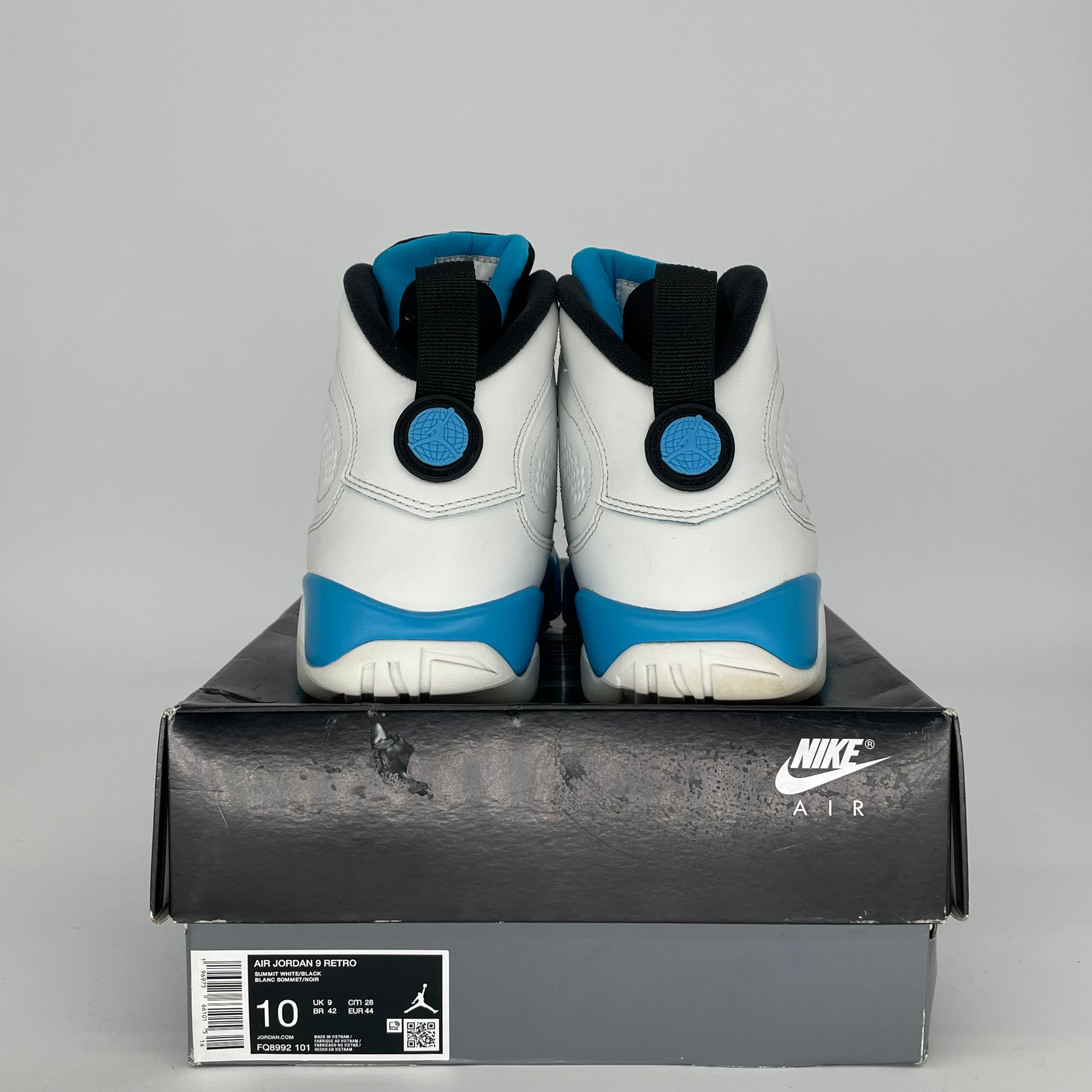 AIR JORDAN 9 POWDER BLUE SIZE 10 FQ8992-101