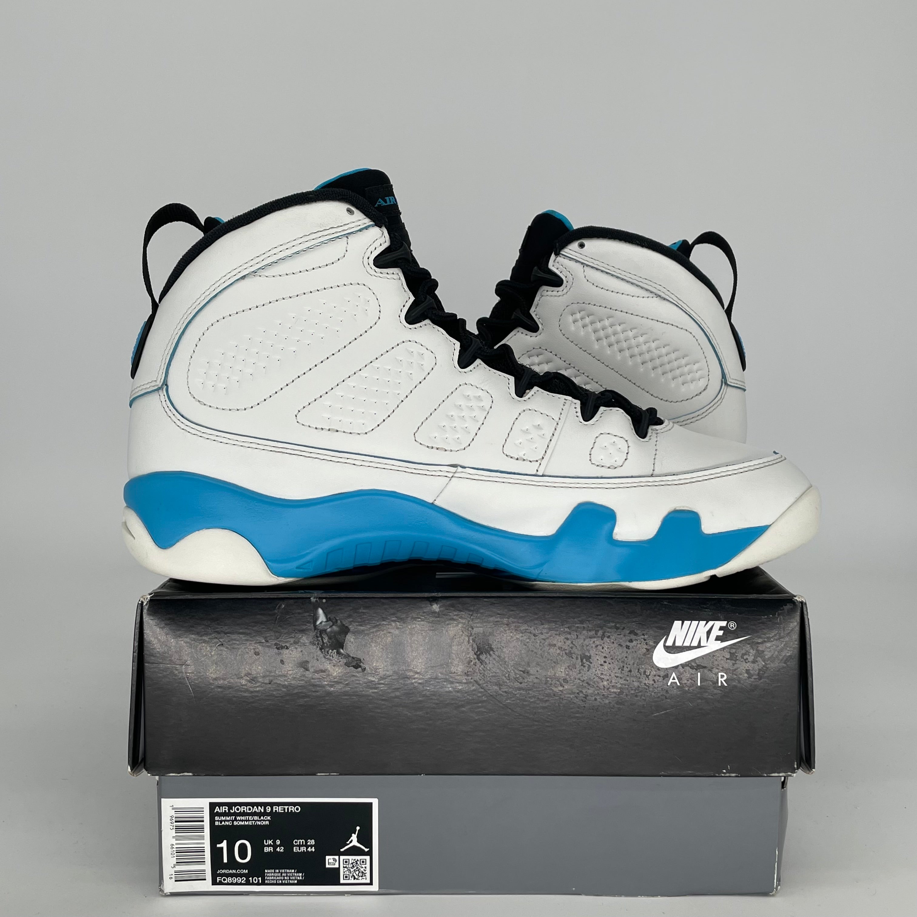 AIR JORDAN 9 POWDER BLUE SIZE 10 FQ8992-101