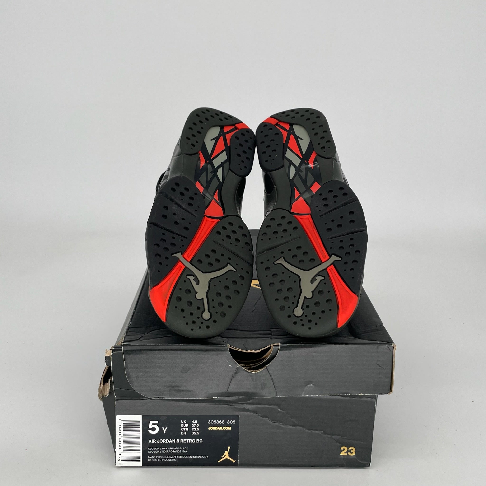 AIR JORDAN 8 SEQUOIA SIZE 5Y 305368-305