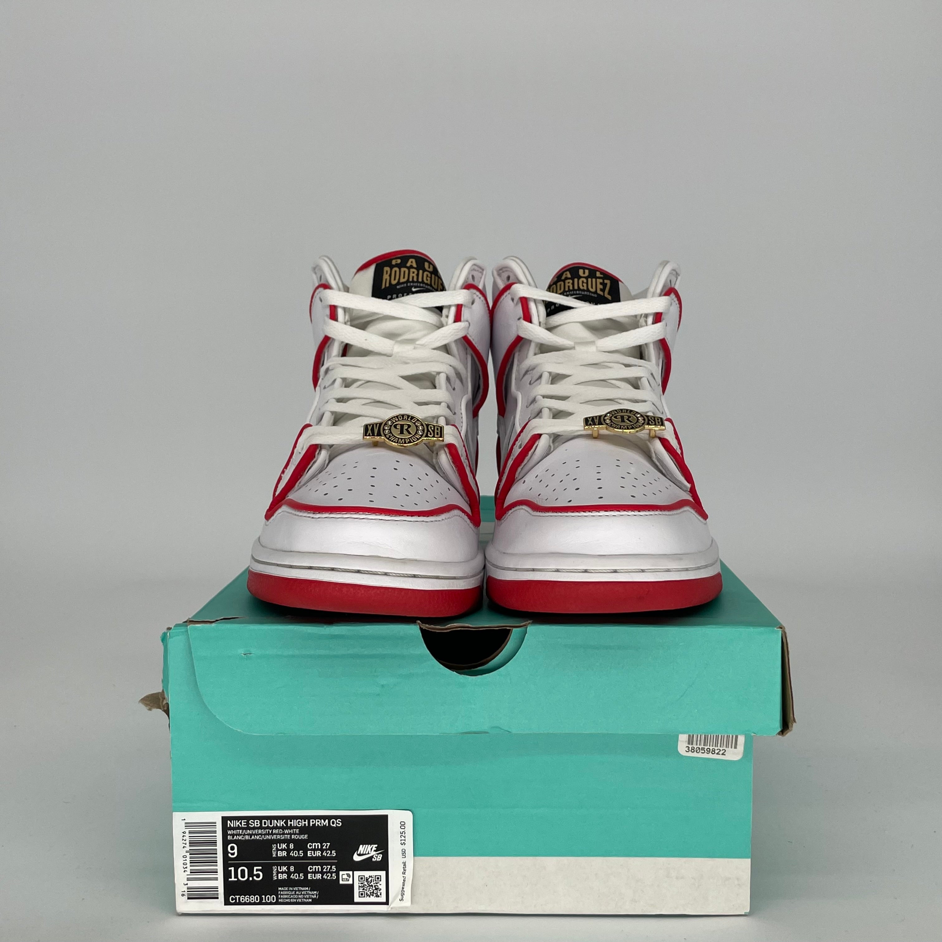 NIKE SB DUNK HIGH PAUL RODRIGUEZ MEXICO SIZE 9 CT6680-100