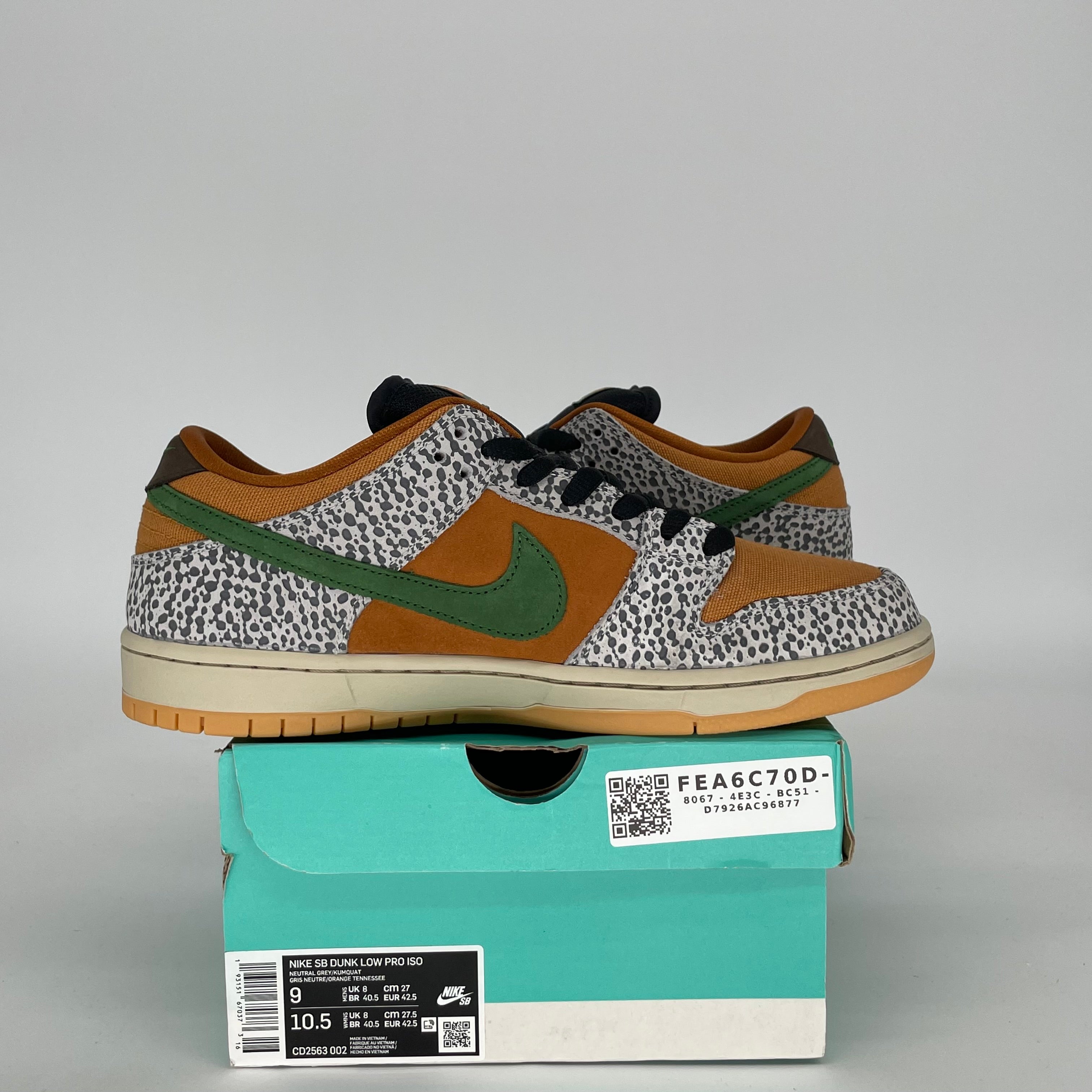 NIKE SB DUNK LOW SAFARI SIZE 9 CD2563-002