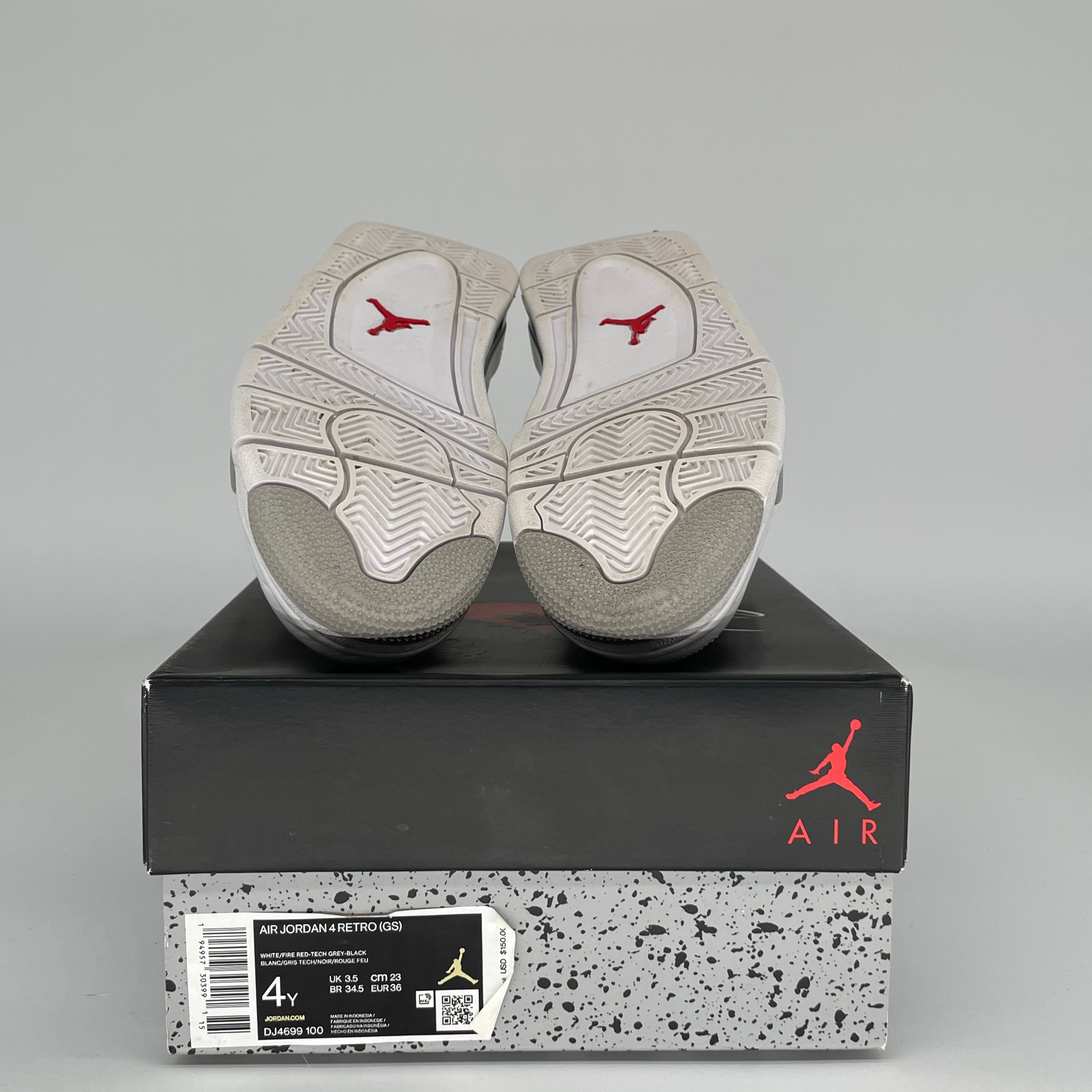 AIR JORDAN 4 WHITE OREO SIZE 4Y DJ4699-100