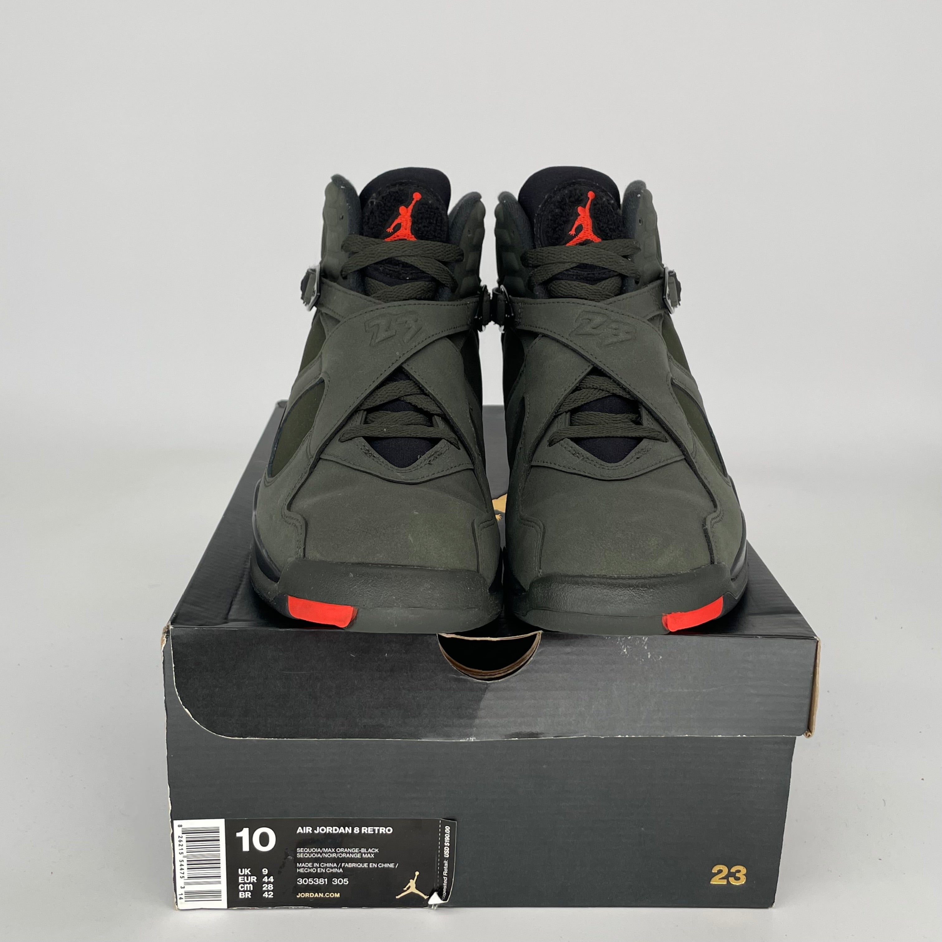 AIR JORDAN 8 SEQUOIA SIZE 10 305381-305