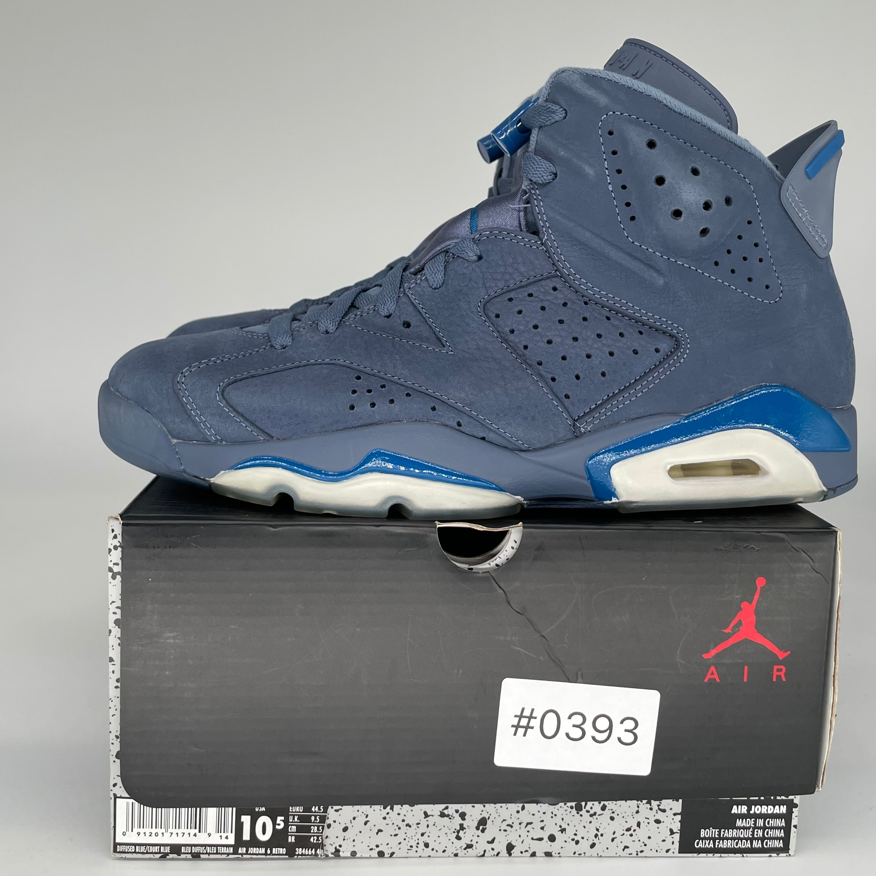 AIR JORDAN 6 DIFFUSED BLUE SIZE 10.5 384664-400