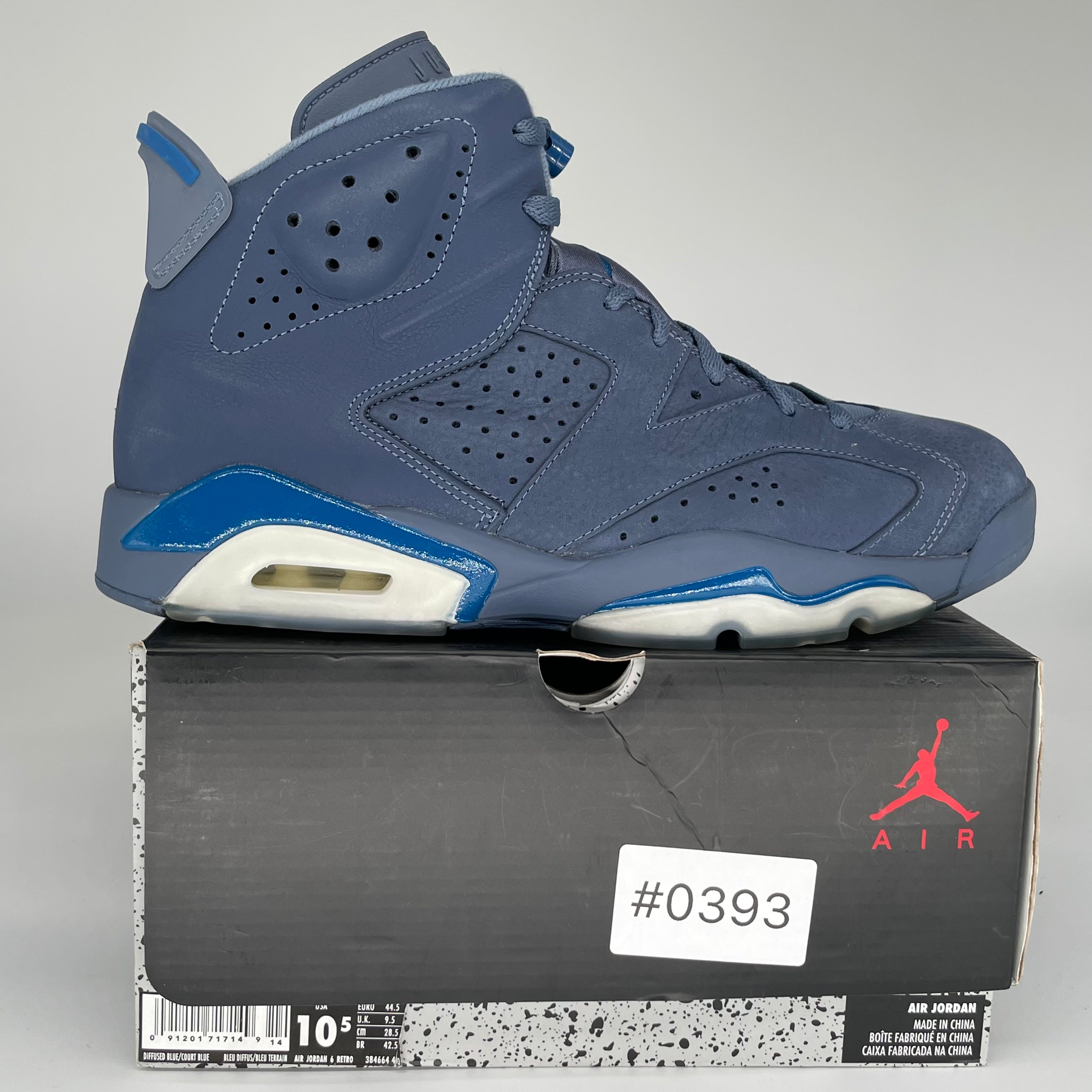 AIR JORDAN 6 DIFFUSED BLUE SIZE 10.5 384664-400