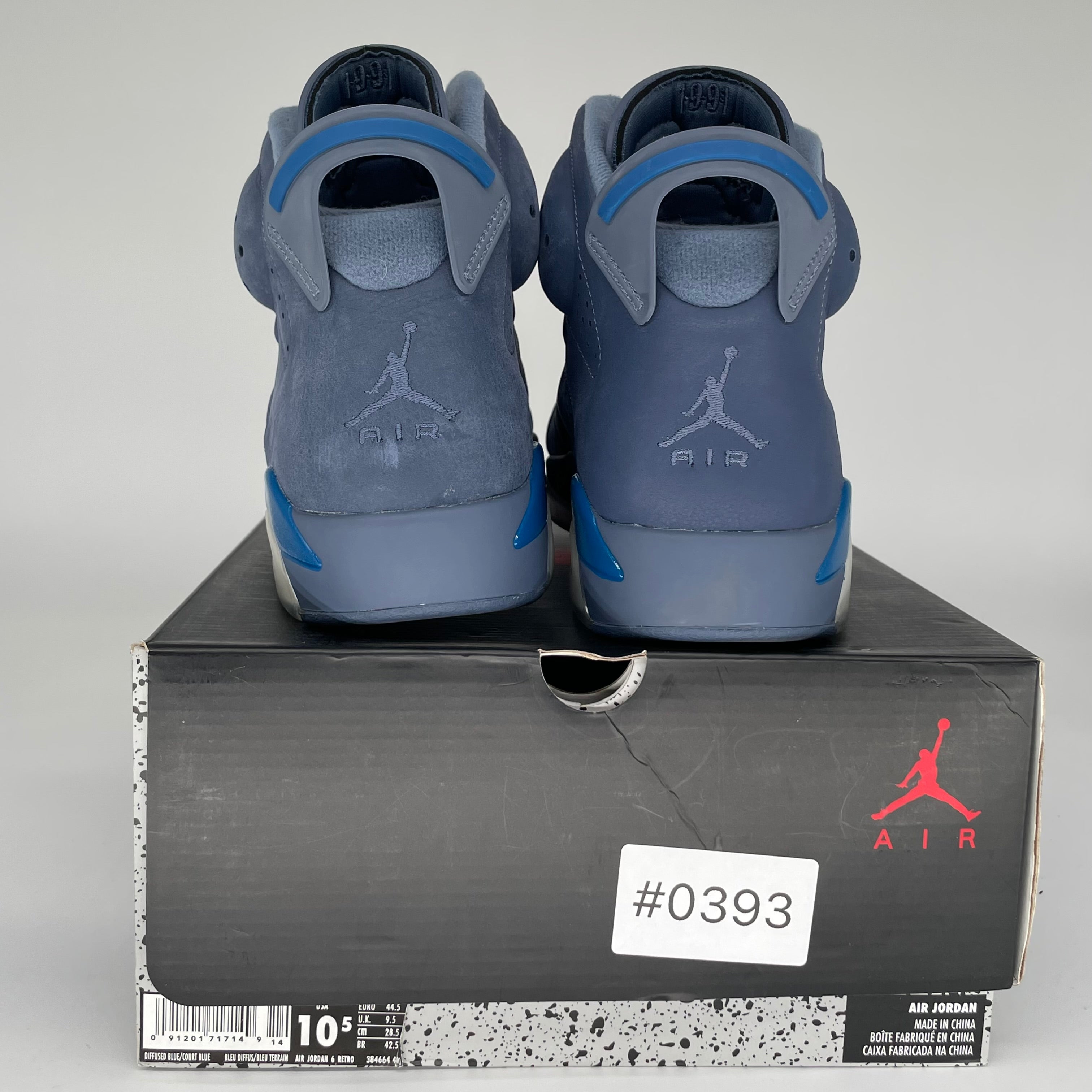 AIR JORDAN 6 DIFFUSED BLUE SIZE 10.5 384664-400