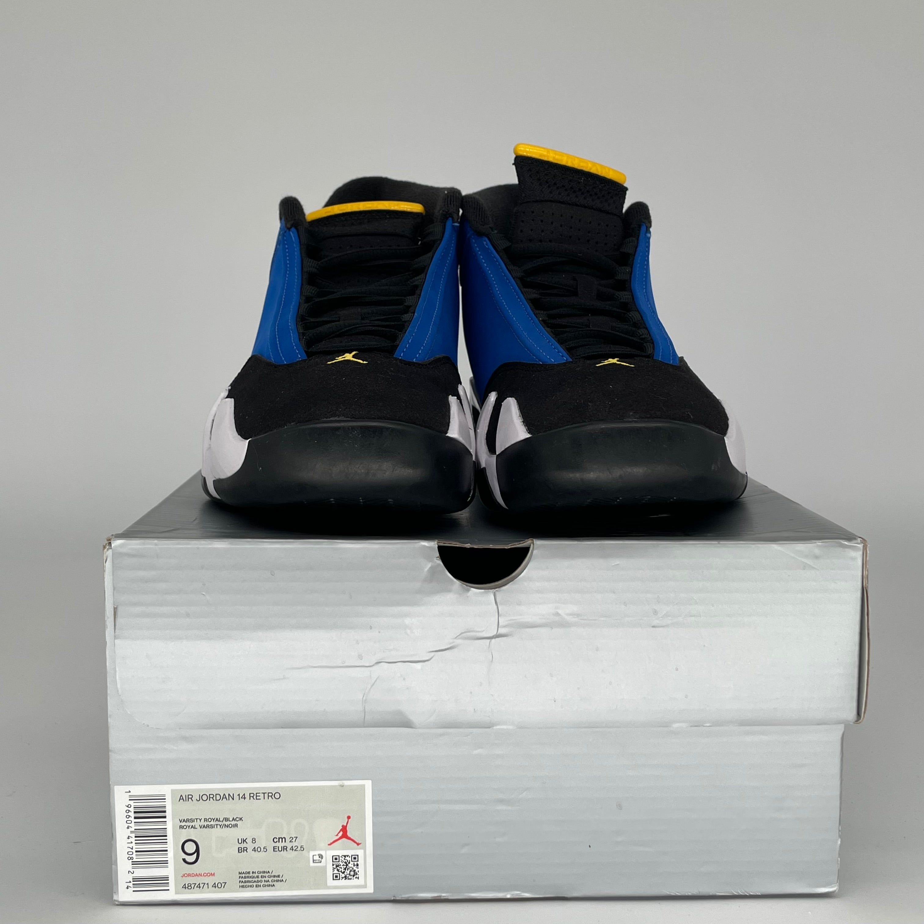 AIR JORDAN 14 LANEY SIZE 9 487471-407