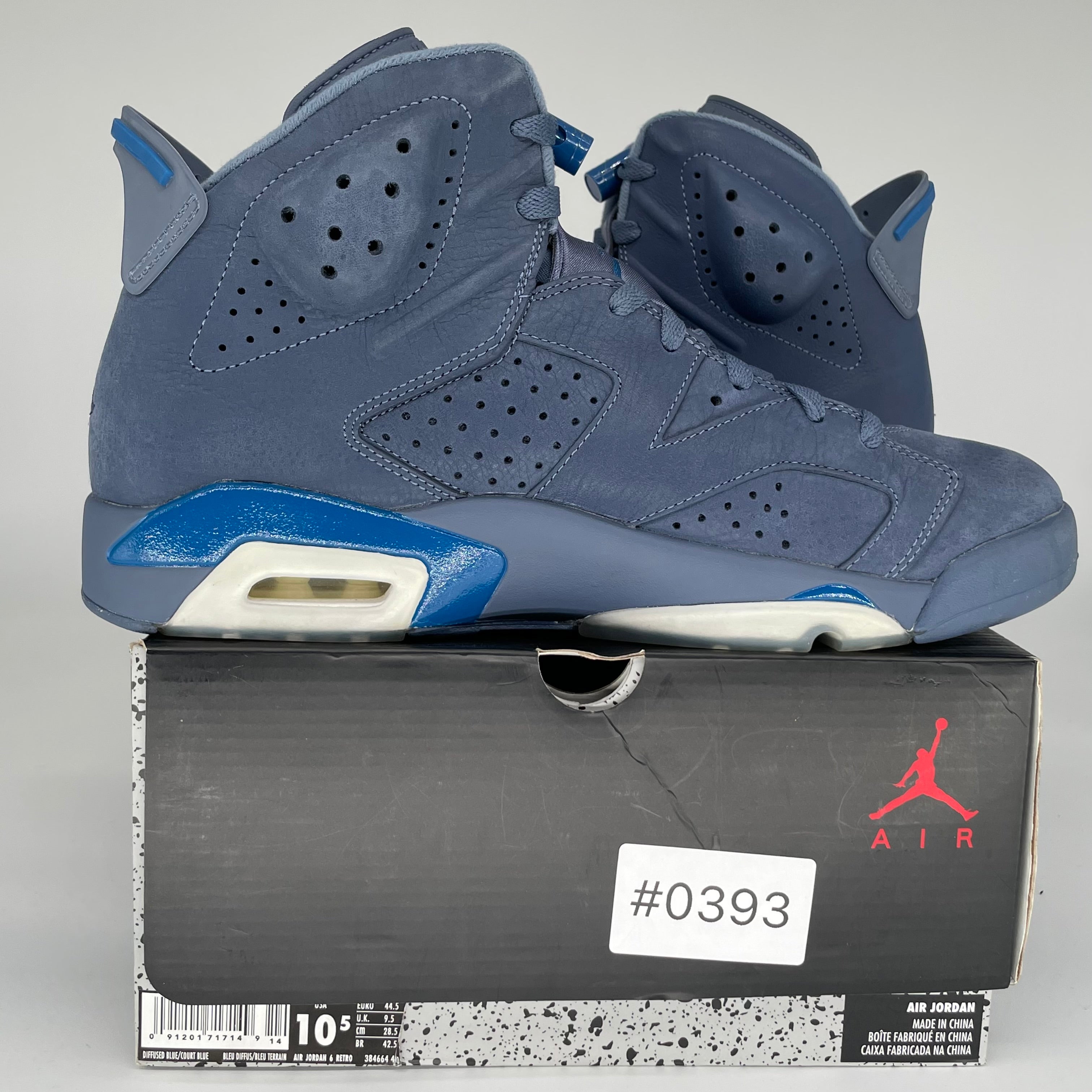 AIR JORDAN 6 DIFFUSED BLUE SIZE 10.5 384664-400