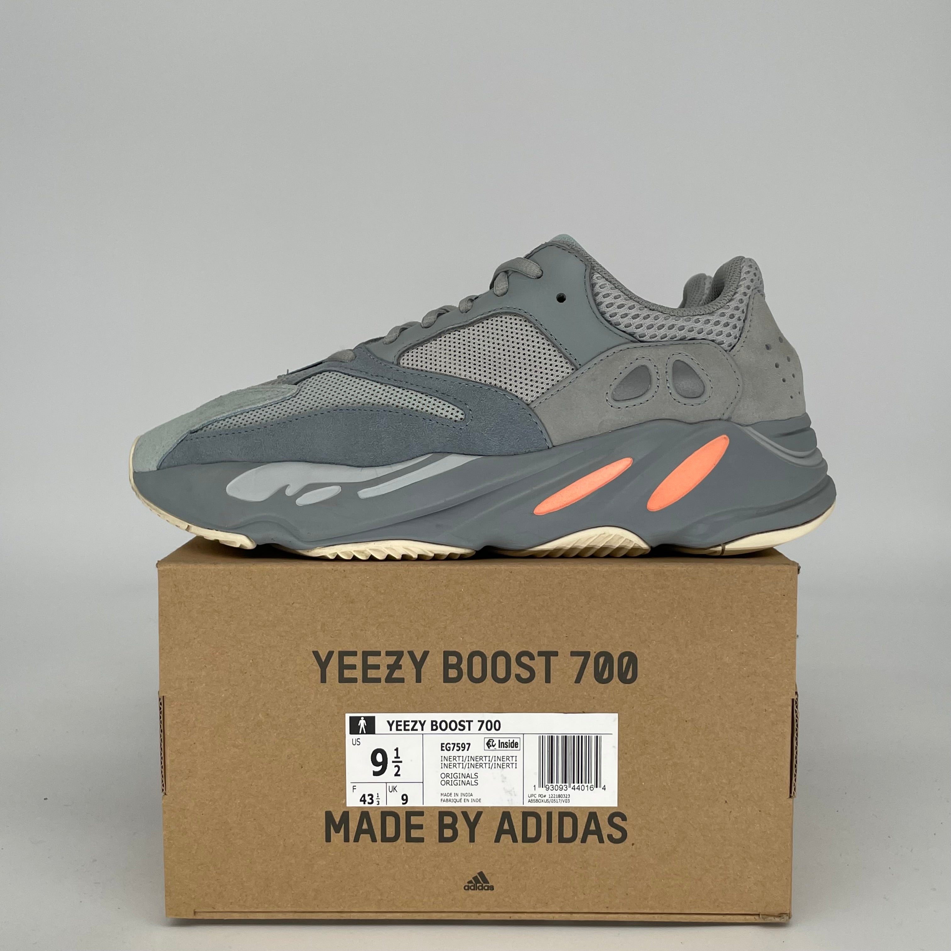 ADIDAS YEEZY 700 INERTIA SIZE 9.5 EG7597