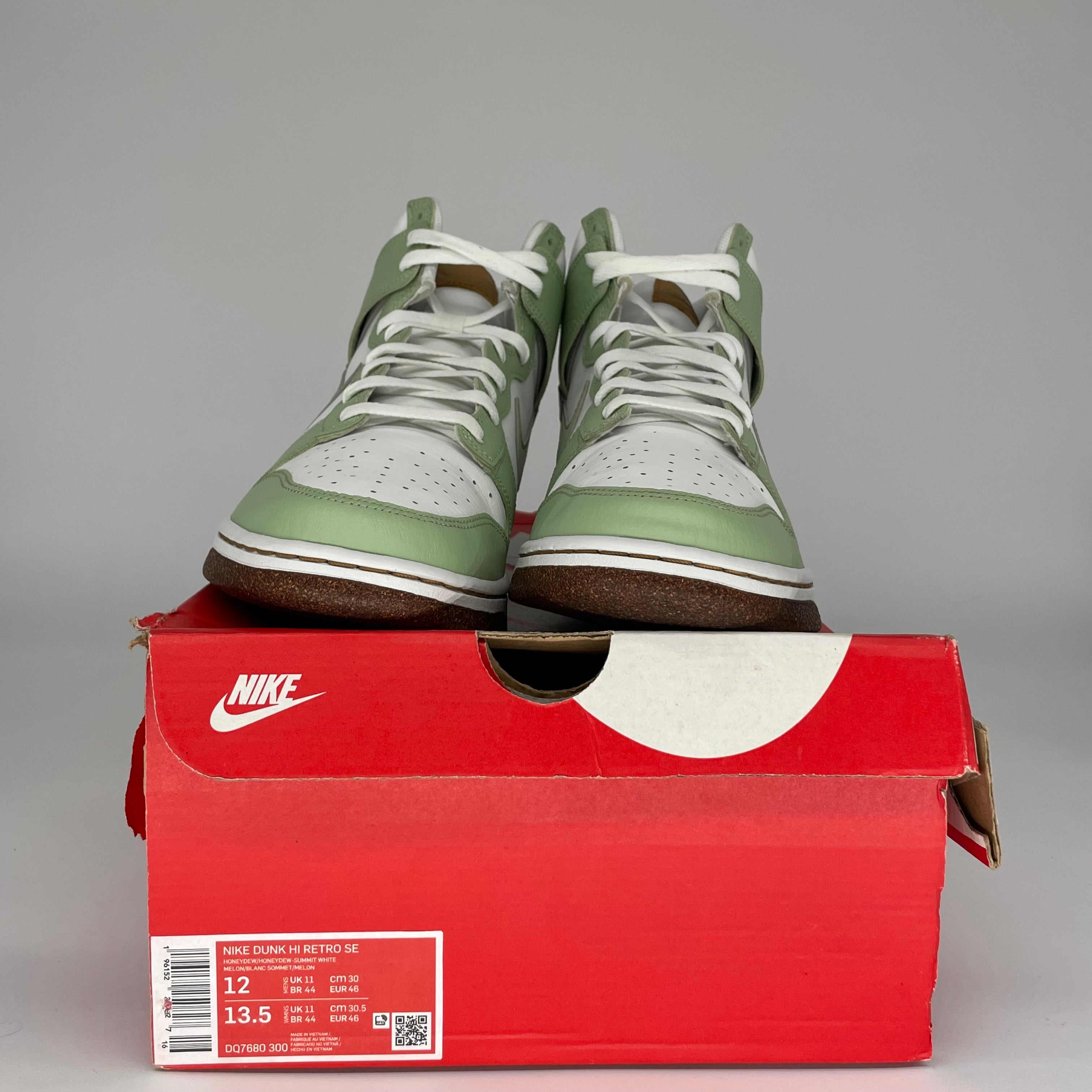 NIKE DUNK HIGH HONEYDEW SIZE 12 DQ7680-300