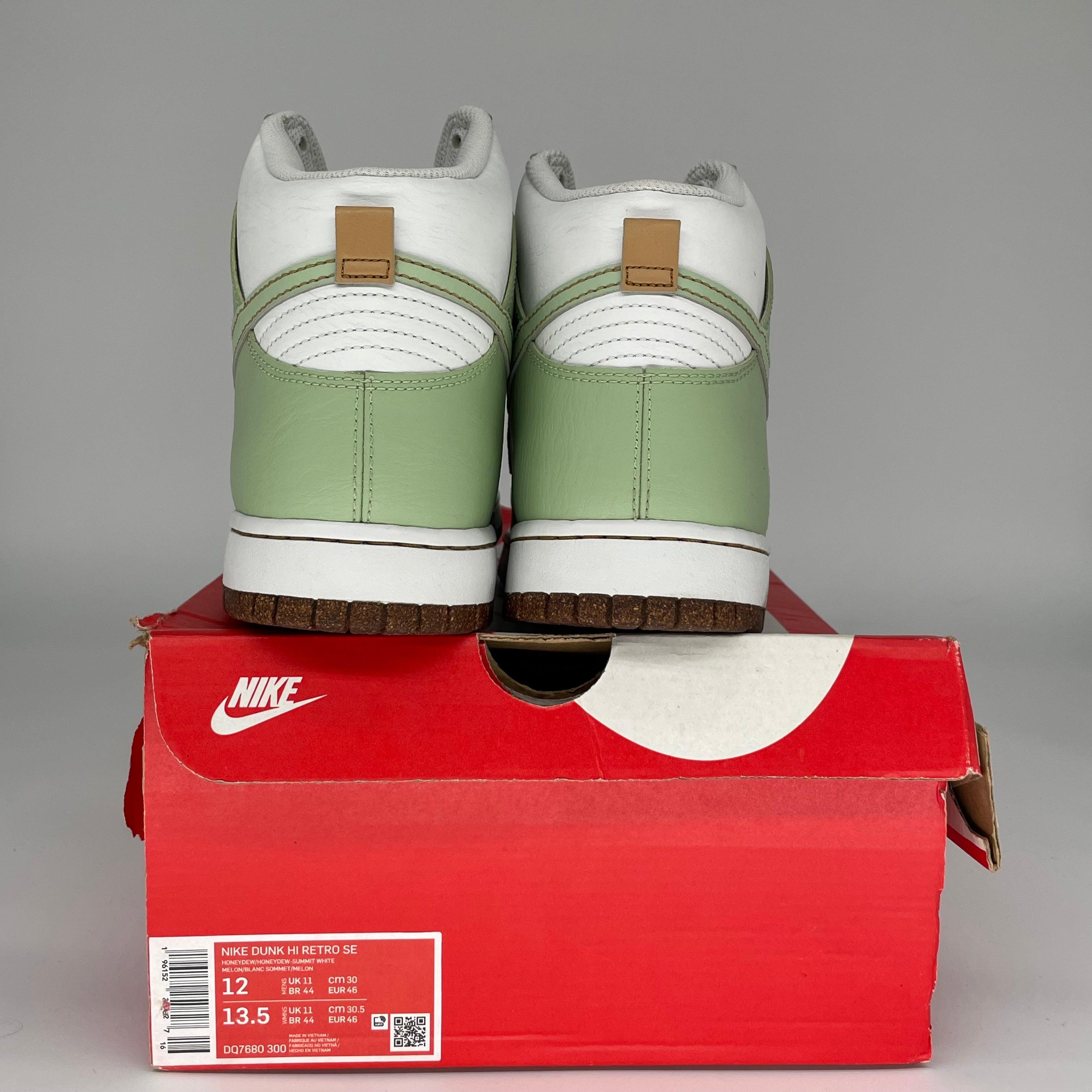 NIKE DUNK HIGH HONEYDEW SIZE 12 DQ7680-300