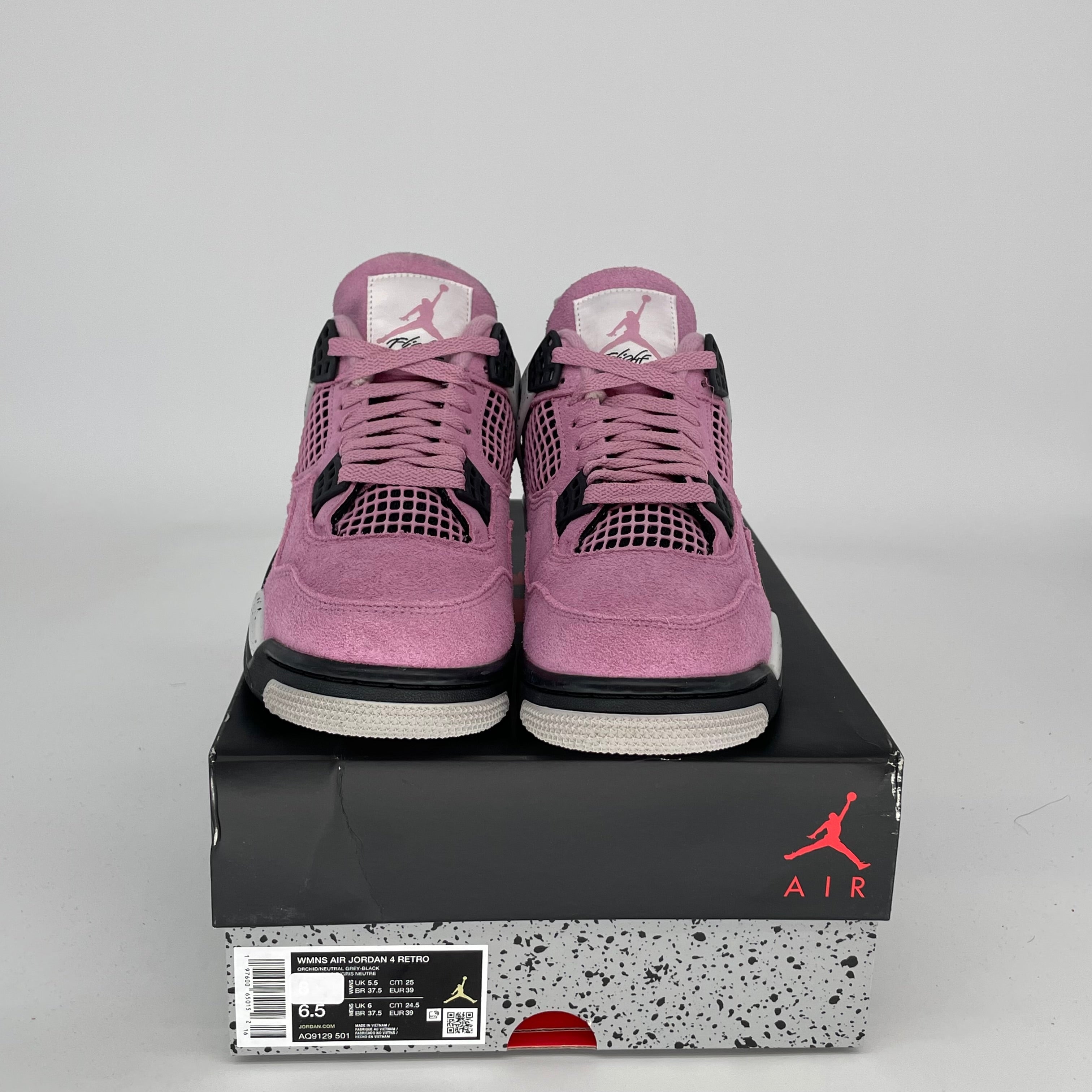 AIR JORDAN 4 ORCHID W SIZE 6.5/8W AQ9129-501