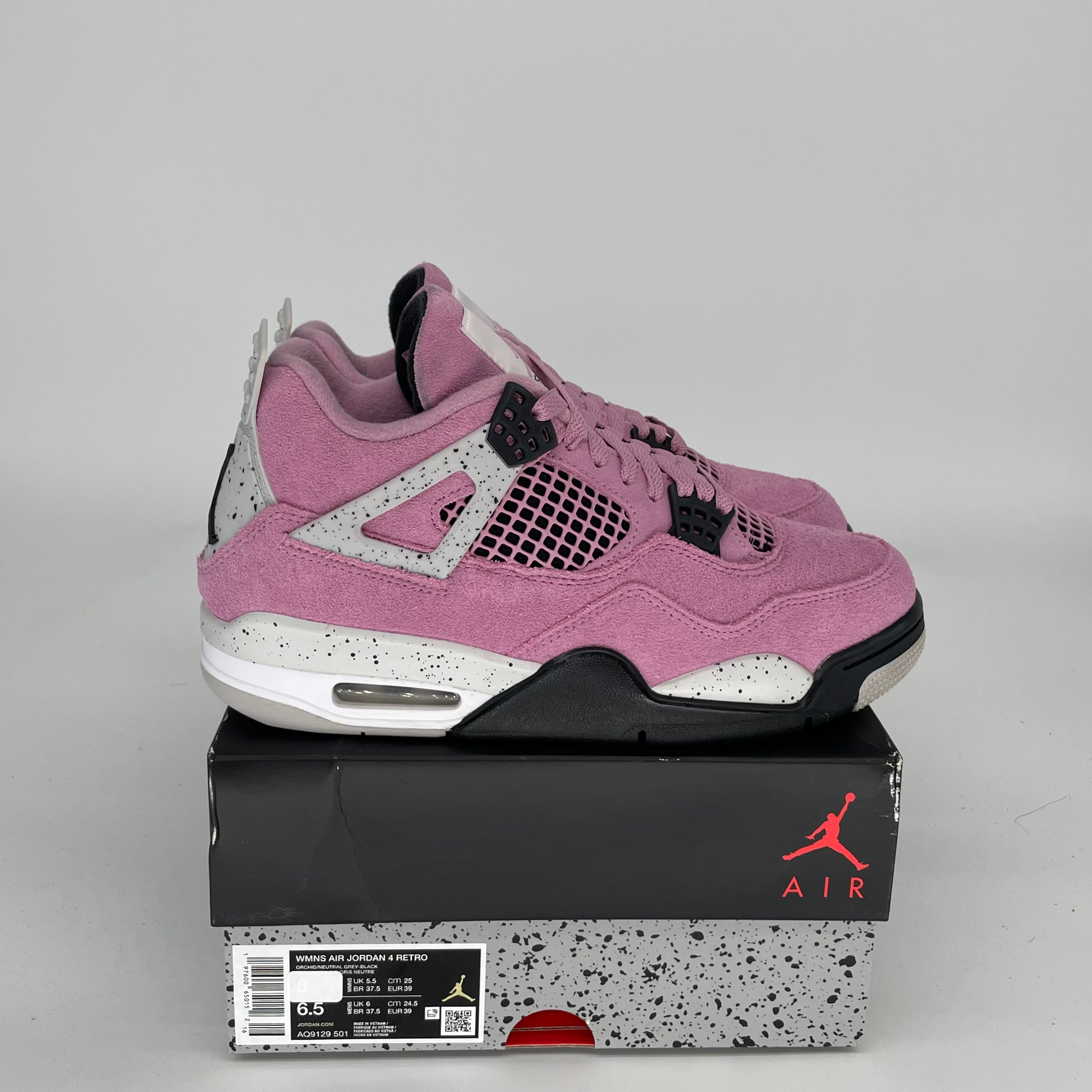 AIR JORDAN 4 ORCHID W SIZE 6.5/8W AQ9129-501