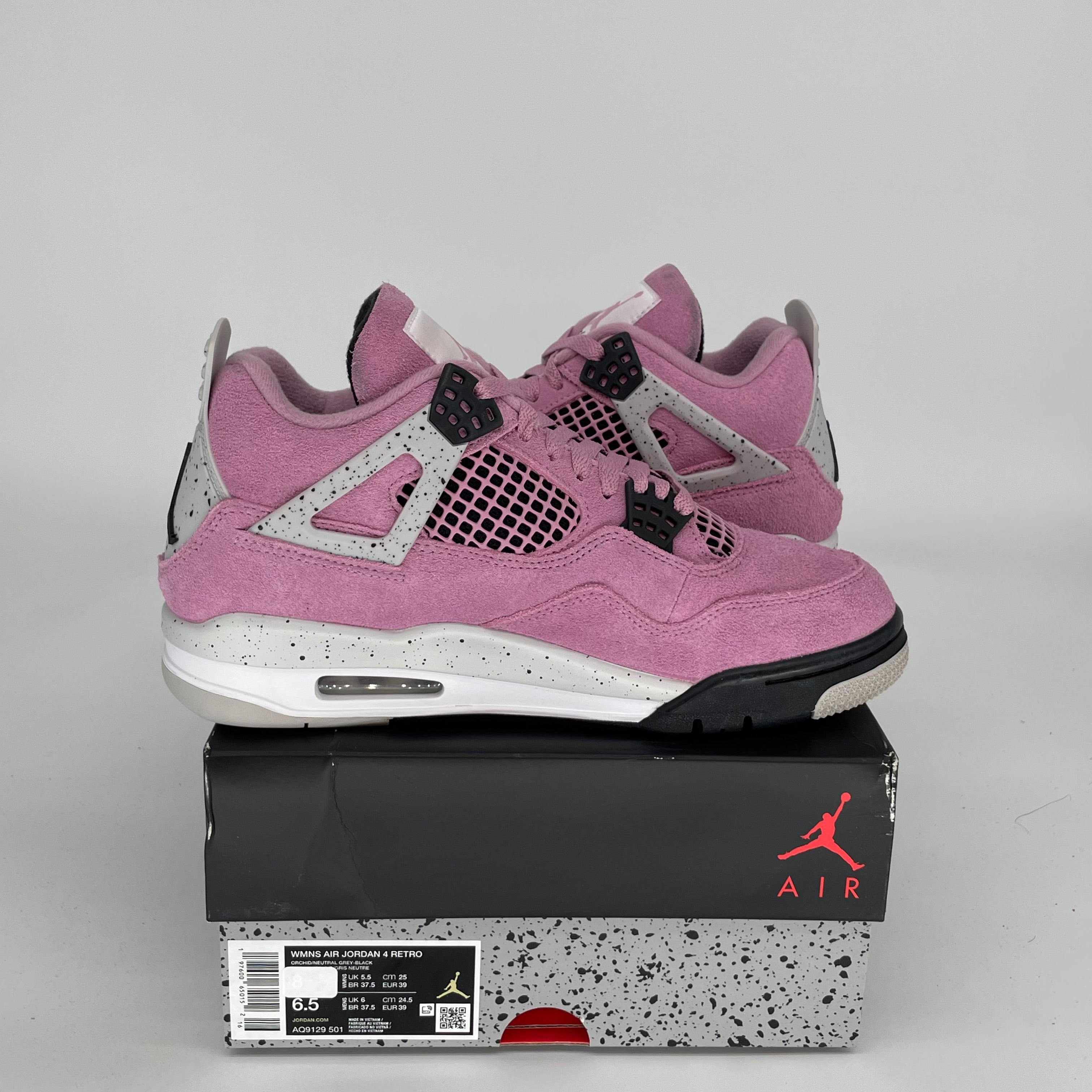 AIR JORDAN 4 ORCHID W SIZE 6.5/8W AQ9129-501