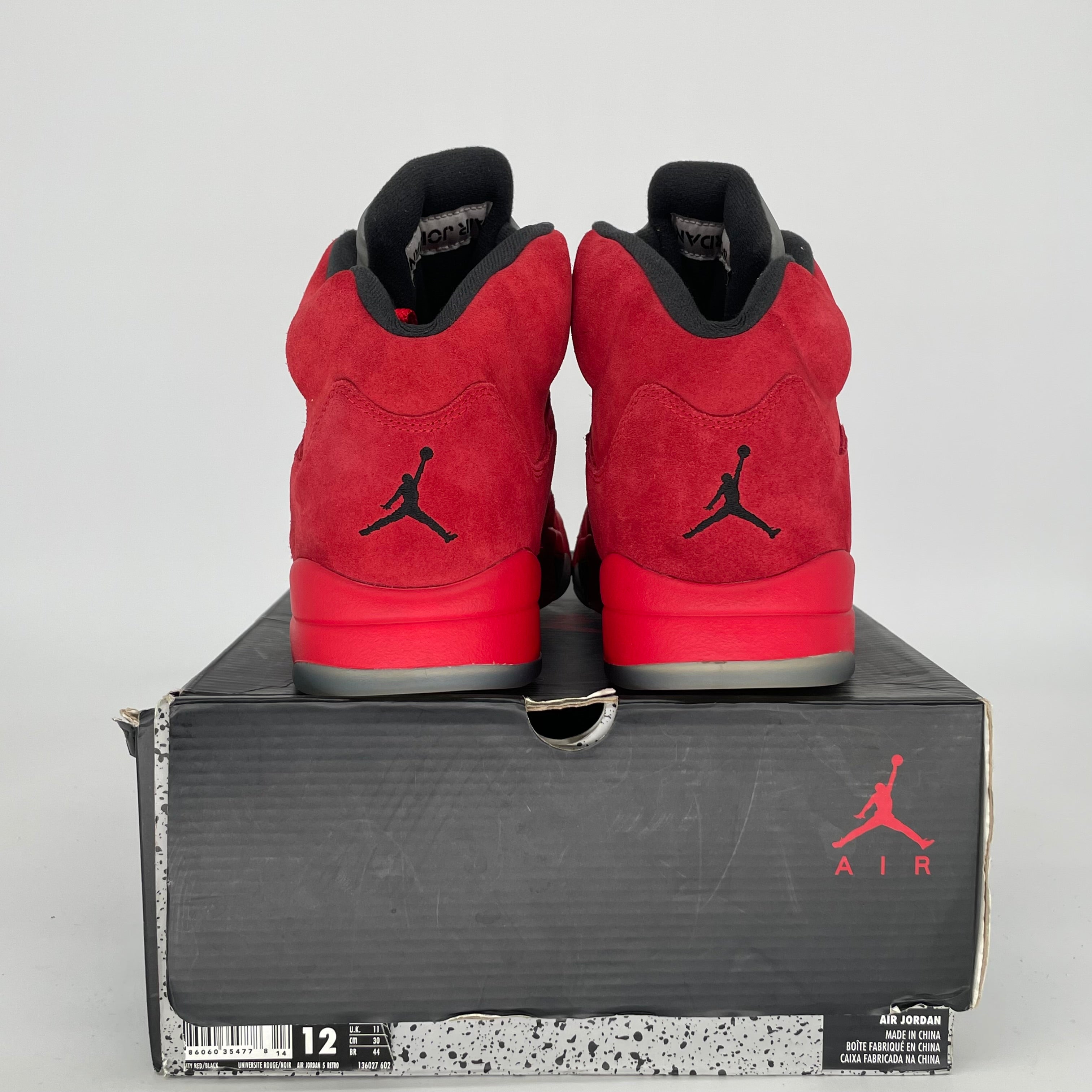 AIR JORDAN 5 RED SUEDE SIZE 12 136027-602