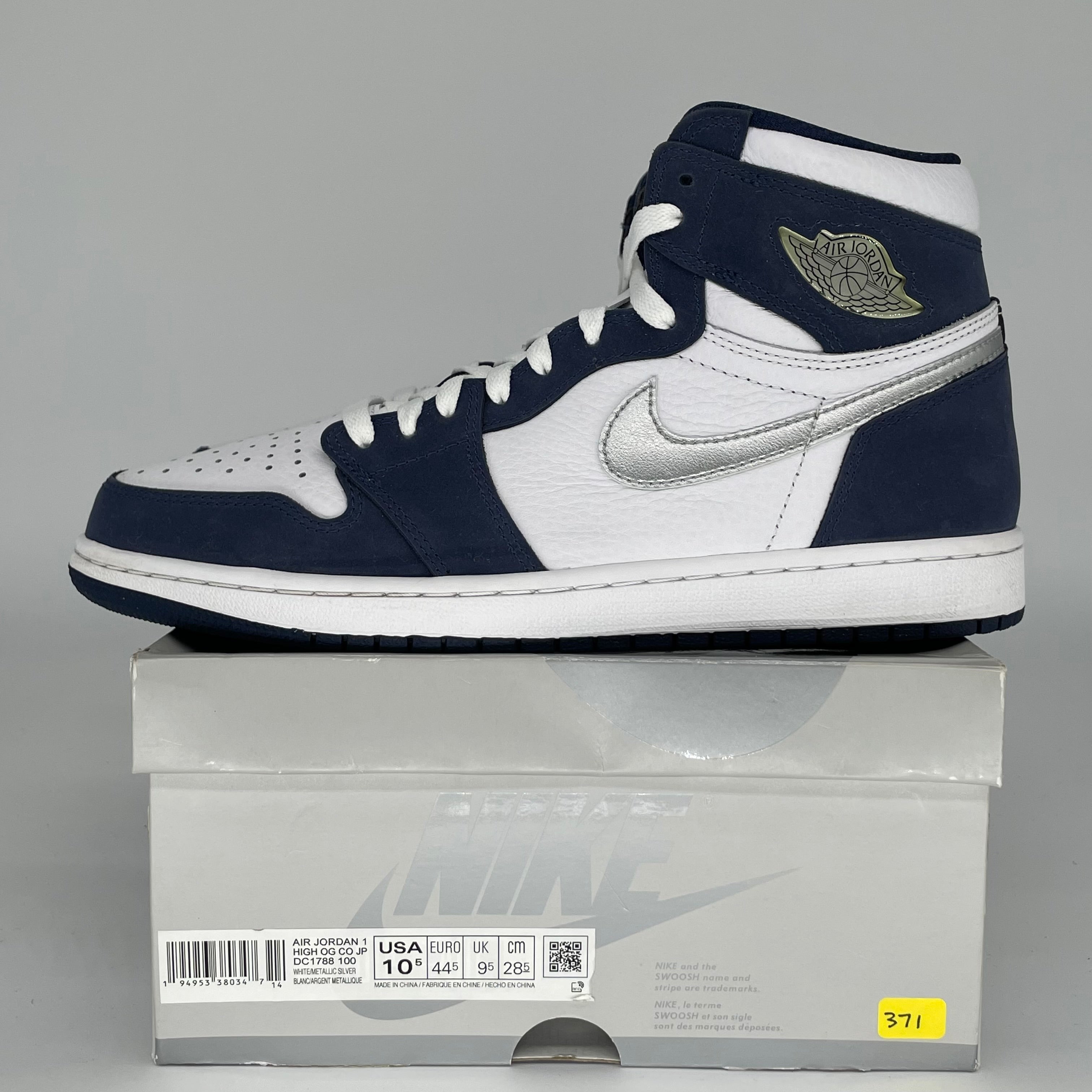 AIR JORDAN 1 CO JAPAN MIDNIGHT NAVY SIZE 10.5 DC1788-100