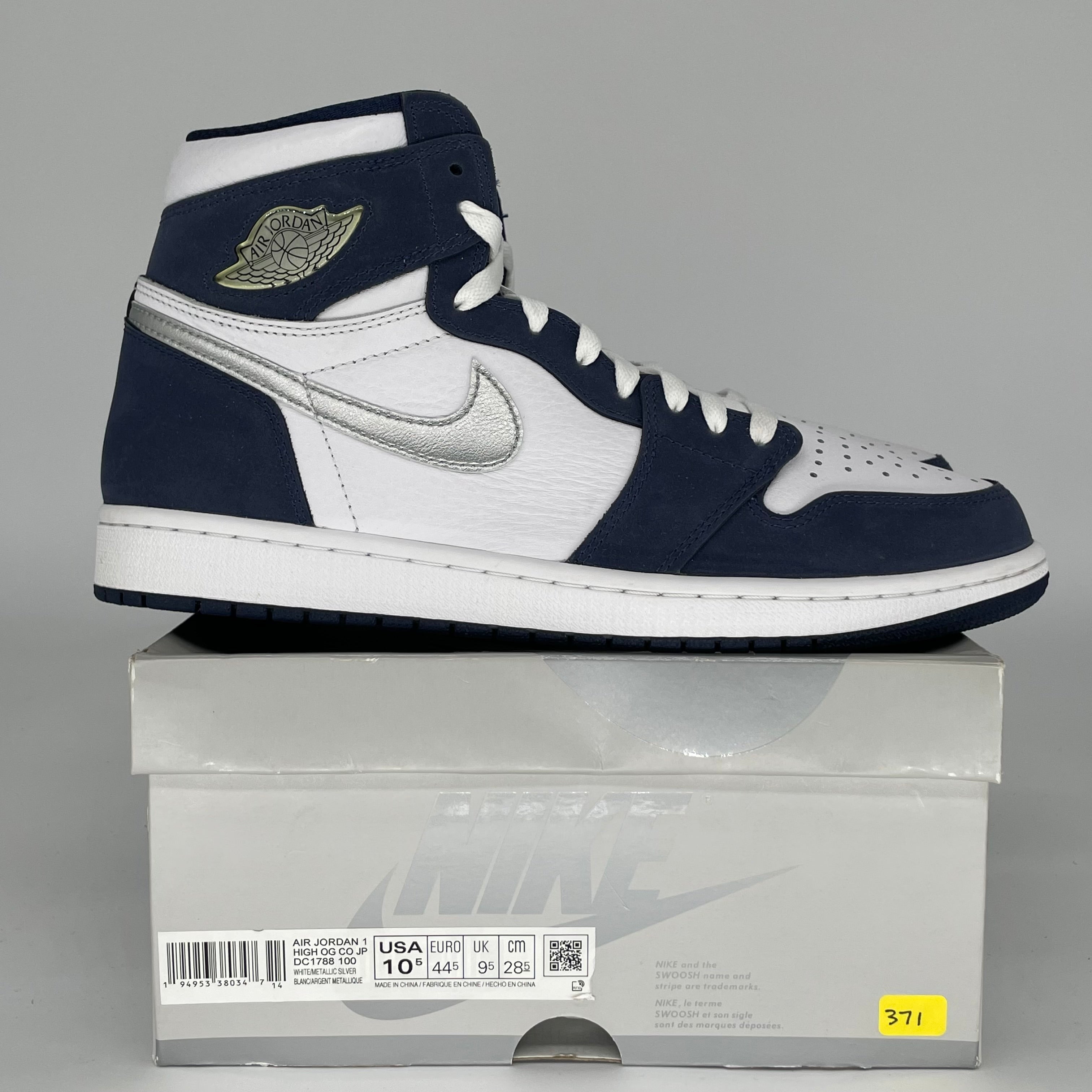 AIR JORDAN 1 CO JAPAN MIDNIGHT NAVY SIZE 10.5 DC1788-100