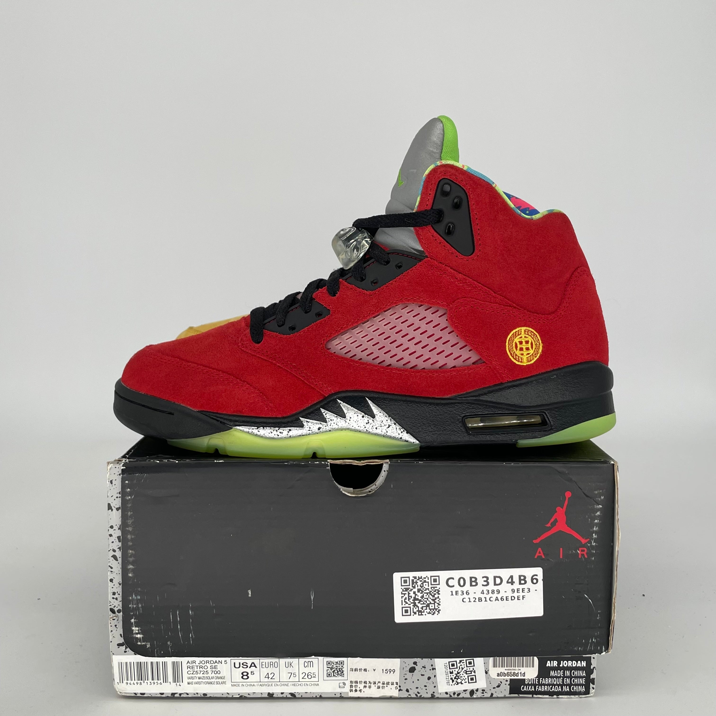 AIR JORDAN 5 WHAT THE SIZE 8.5 CZ5725-700