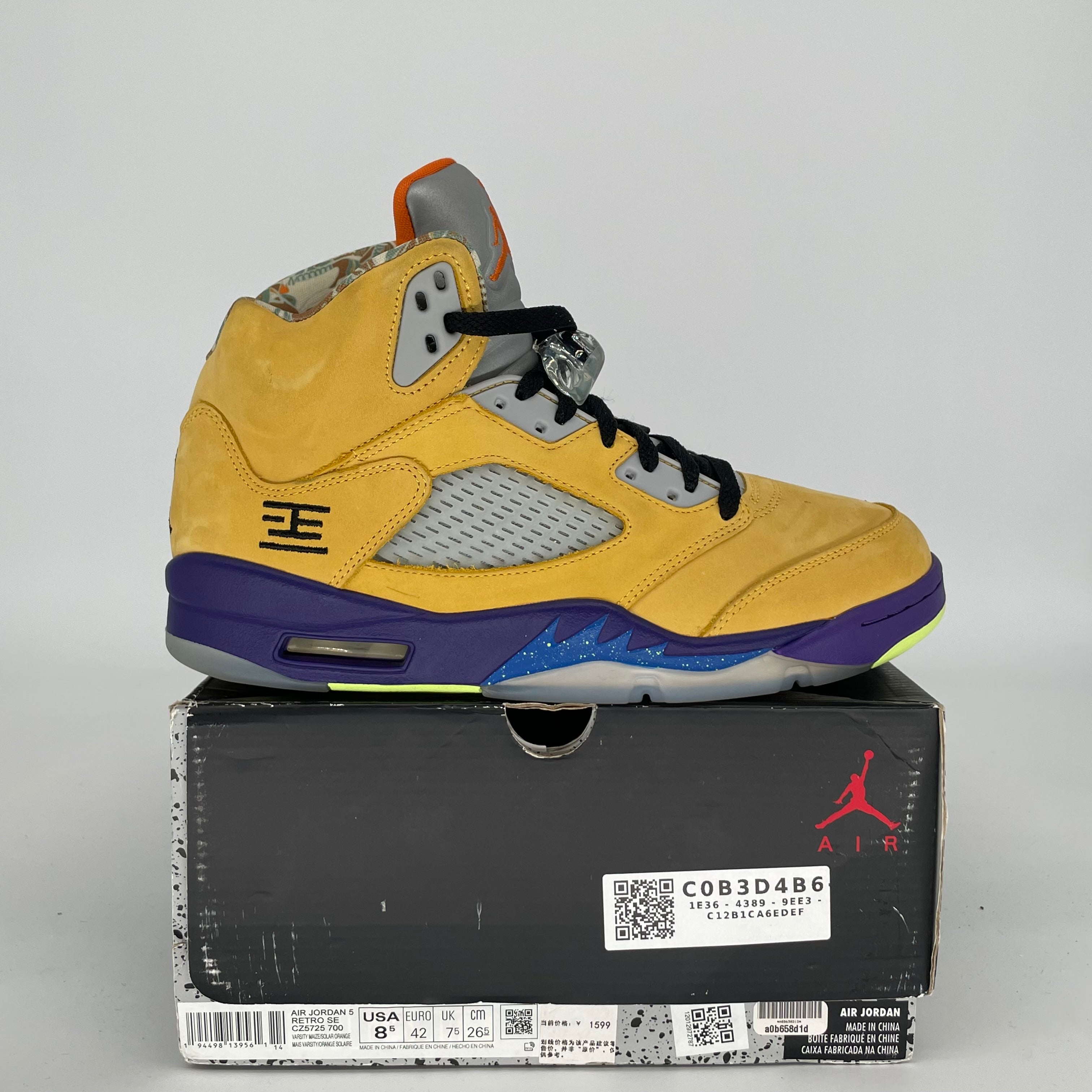 AIR JORDAN 5 WHAT THE SIZE 8.5 CZ5725-700