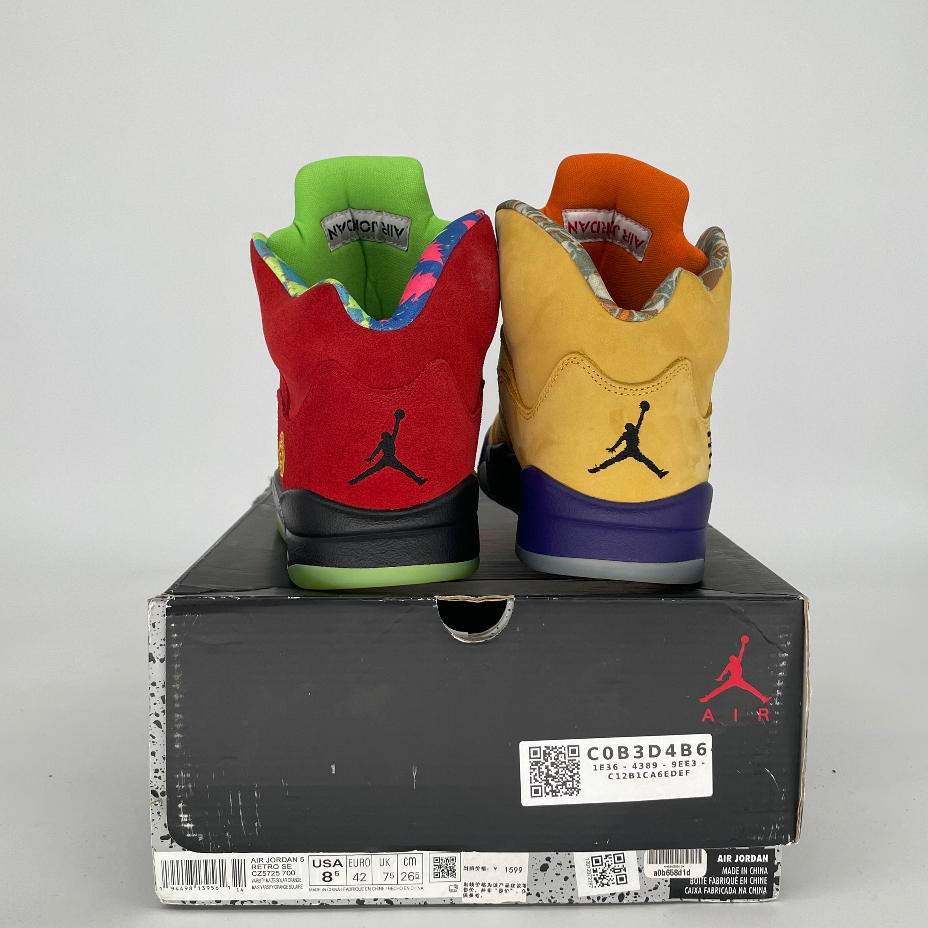 AIR JORDAN 5 WHAT THE SIZE 8.5 CZ5725-700