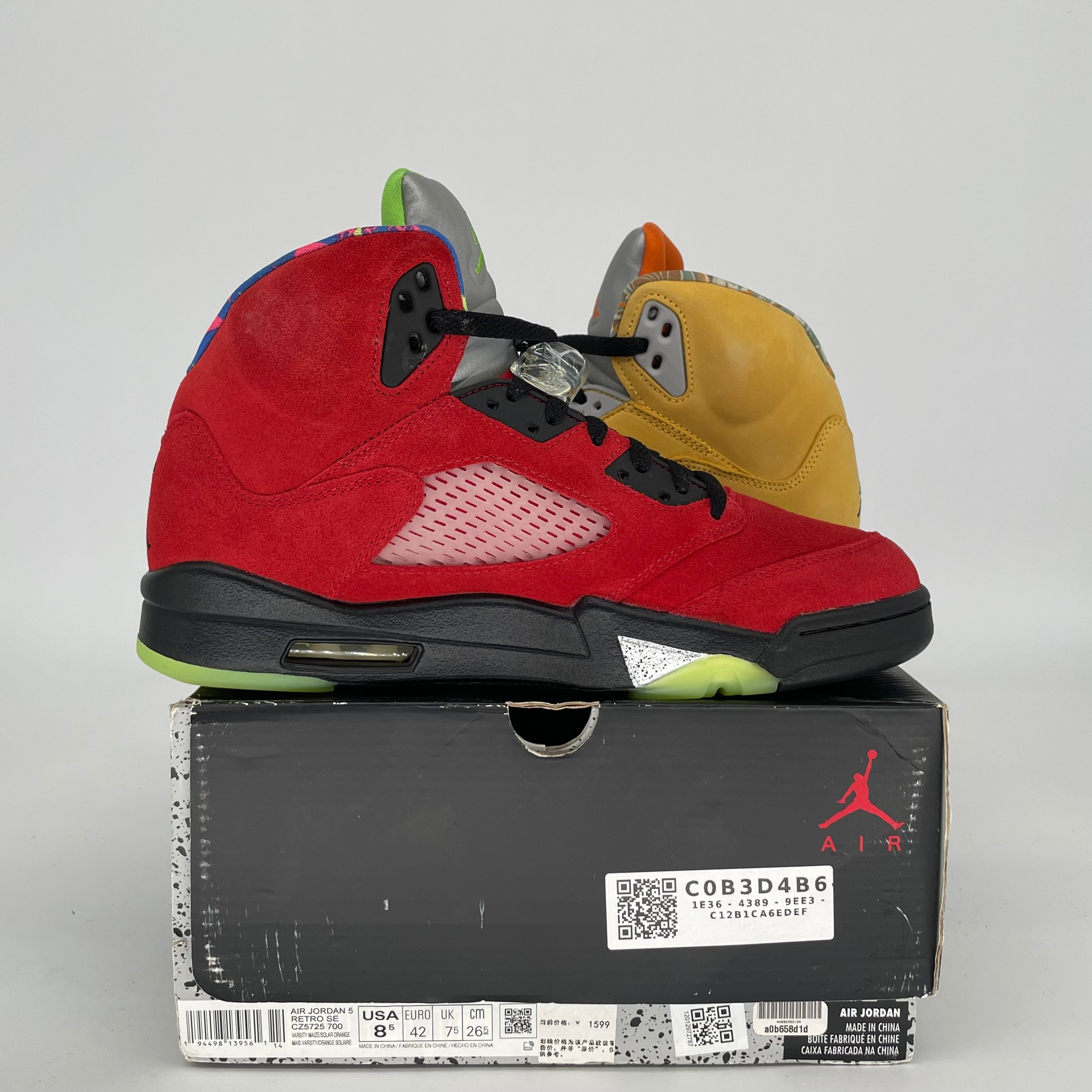 AIR JORDAN 5 WHAT THE SIZE 8.5 CZ5725-700