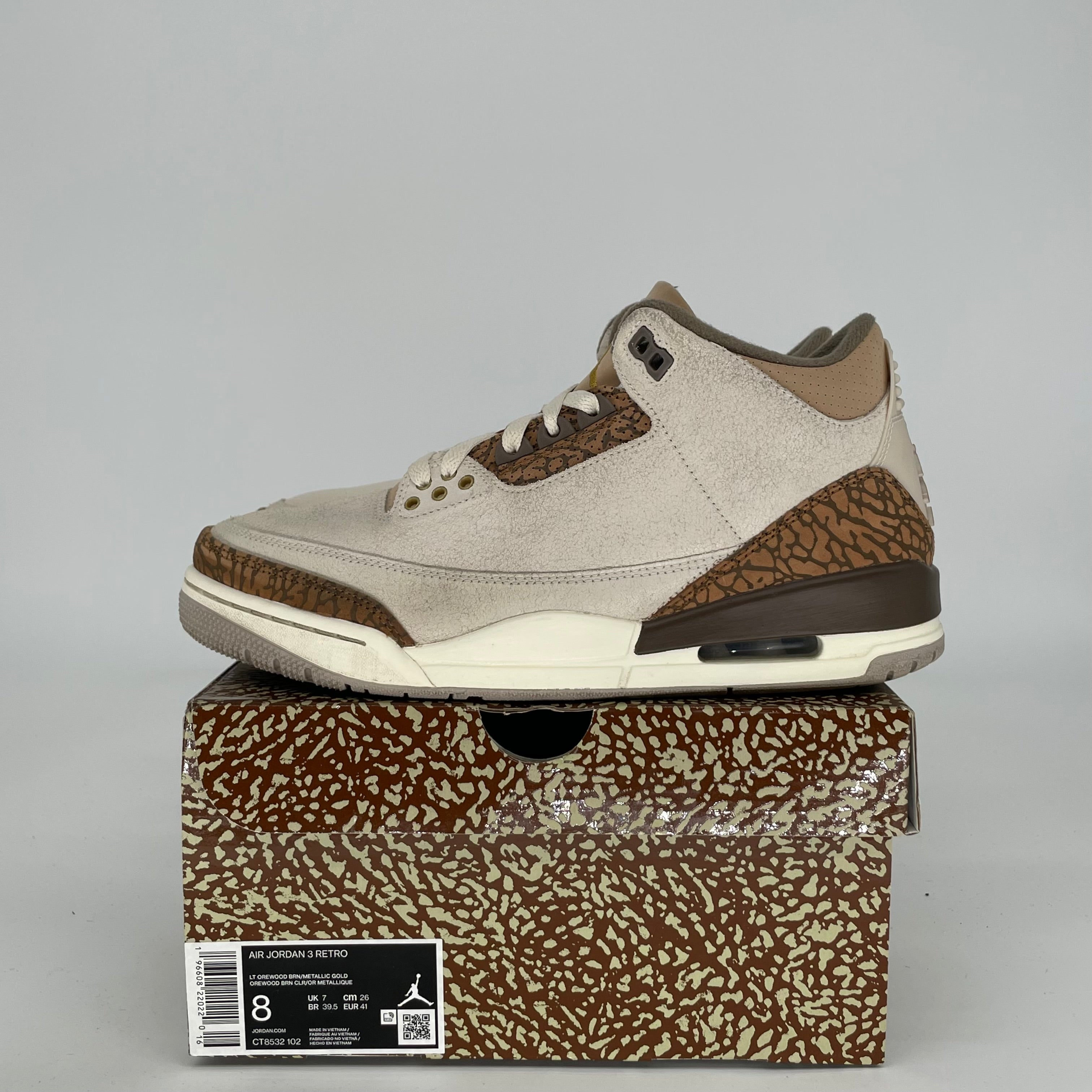 AIR JORDAN 3 PALOMINO SIZE 8 CT8532-102