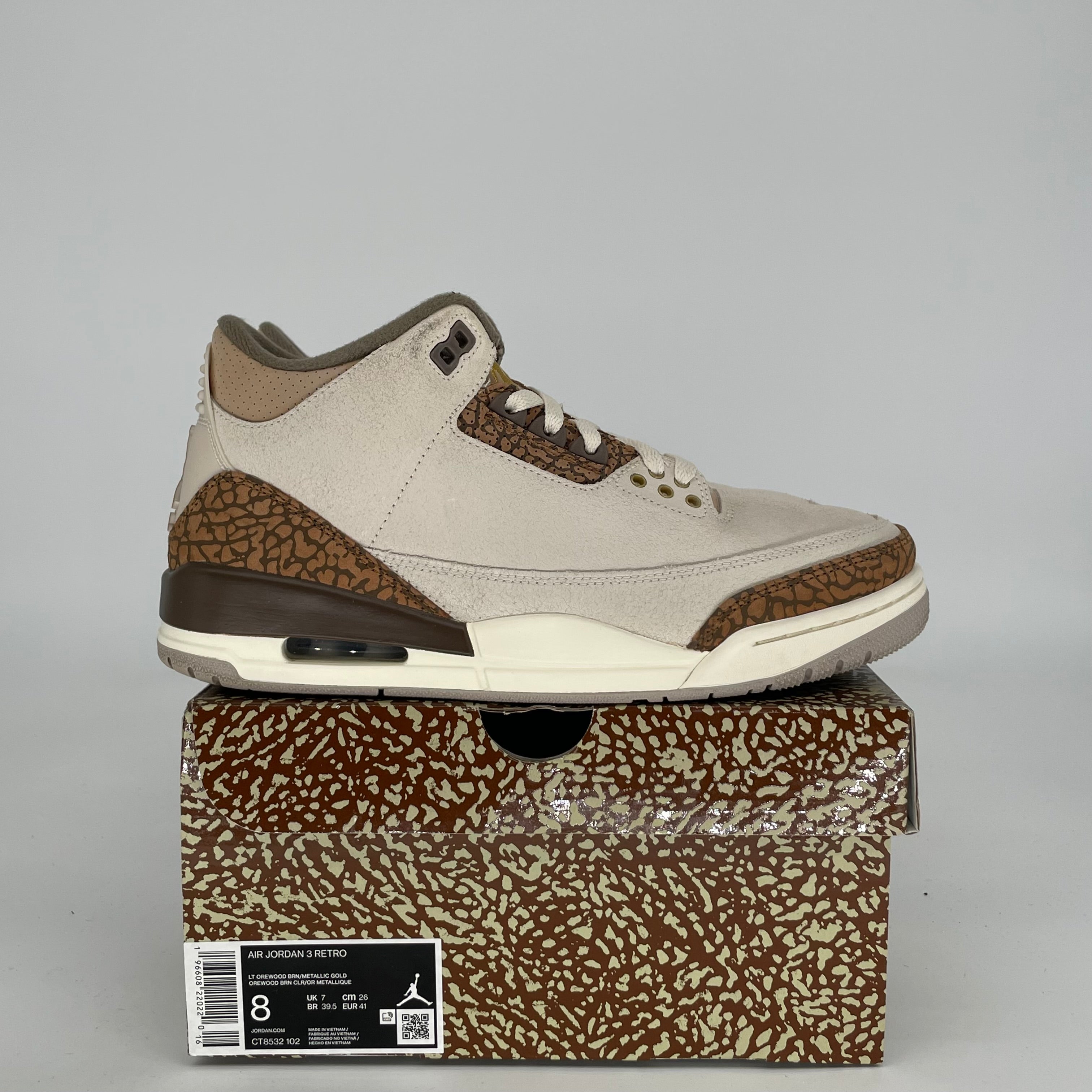 AIR JORDAN 3 PALOMINO SIZE 8 CT8532-102