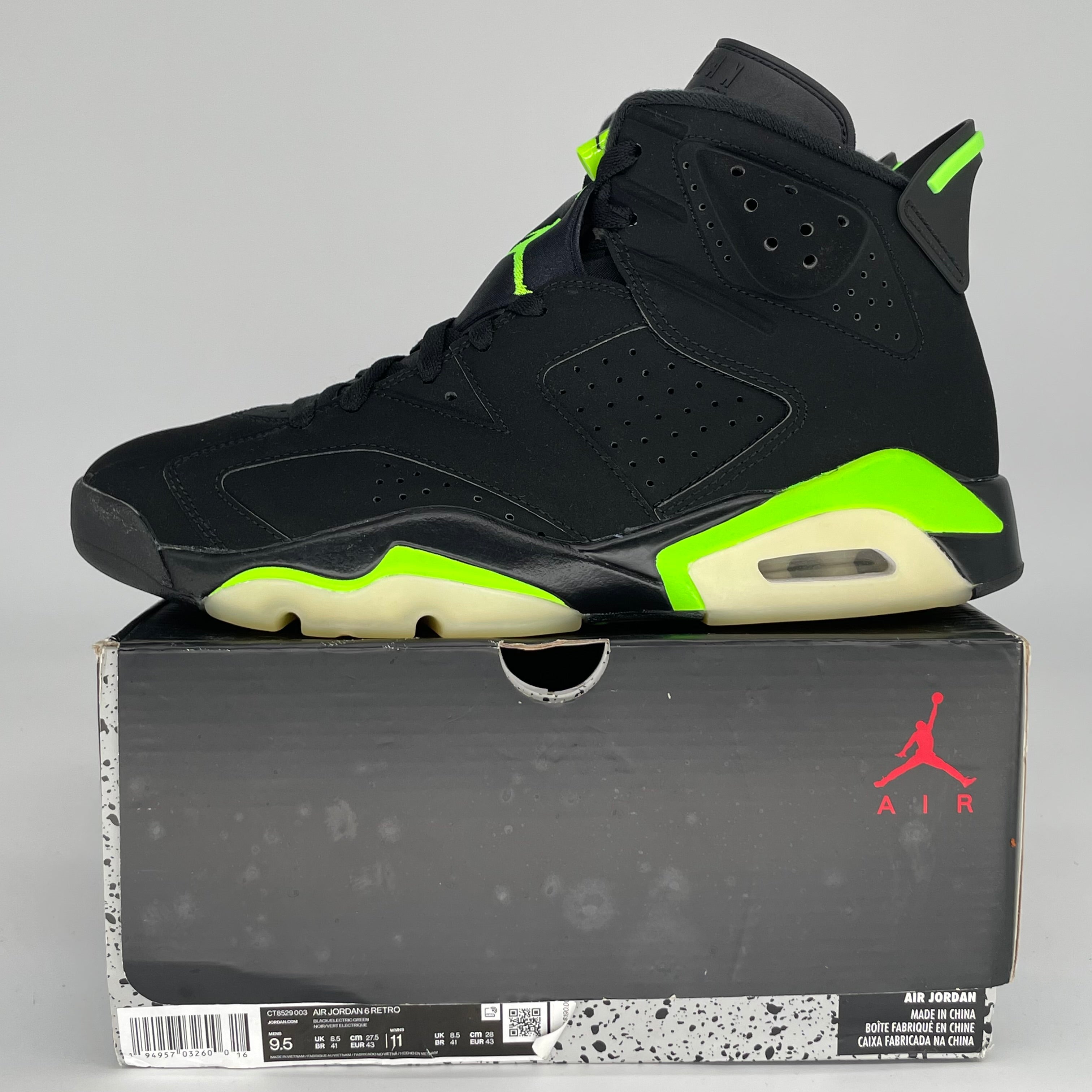 AIR JORDAN 6 ELECTRIC GREEN SIZE 9.5 CT8529-003