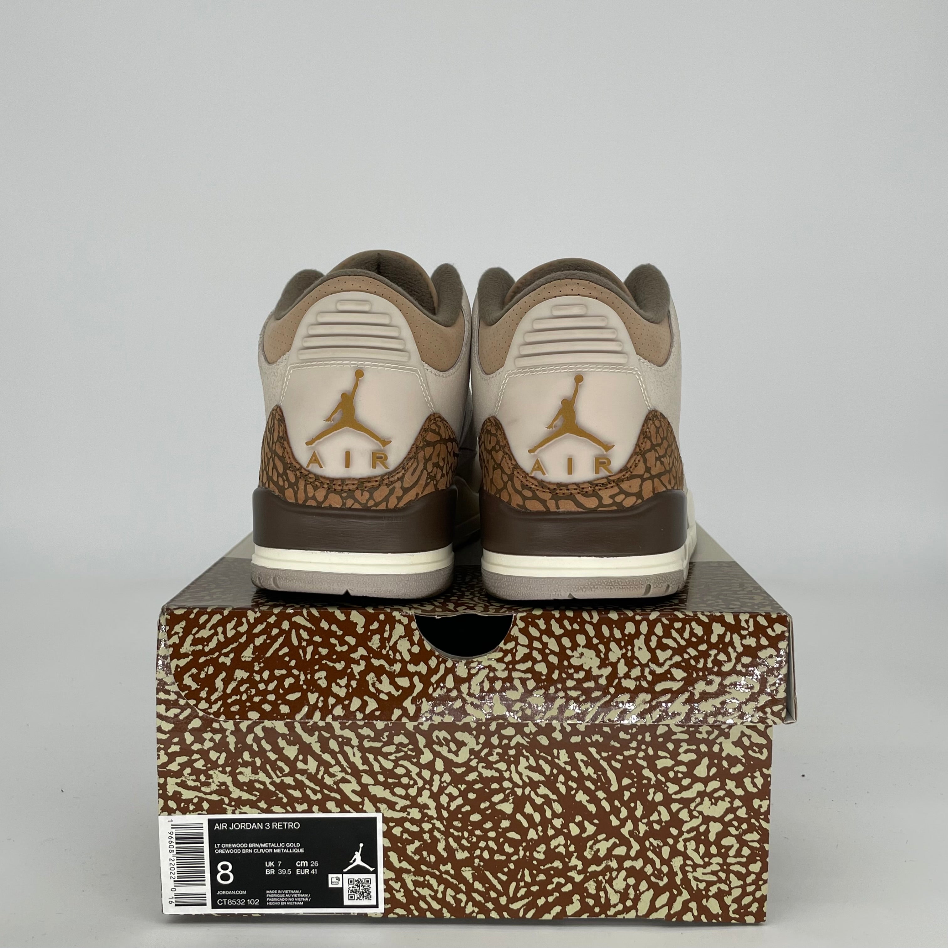 AIR JORDAN 3 PALOMINO SIZE 8 CT8532-102