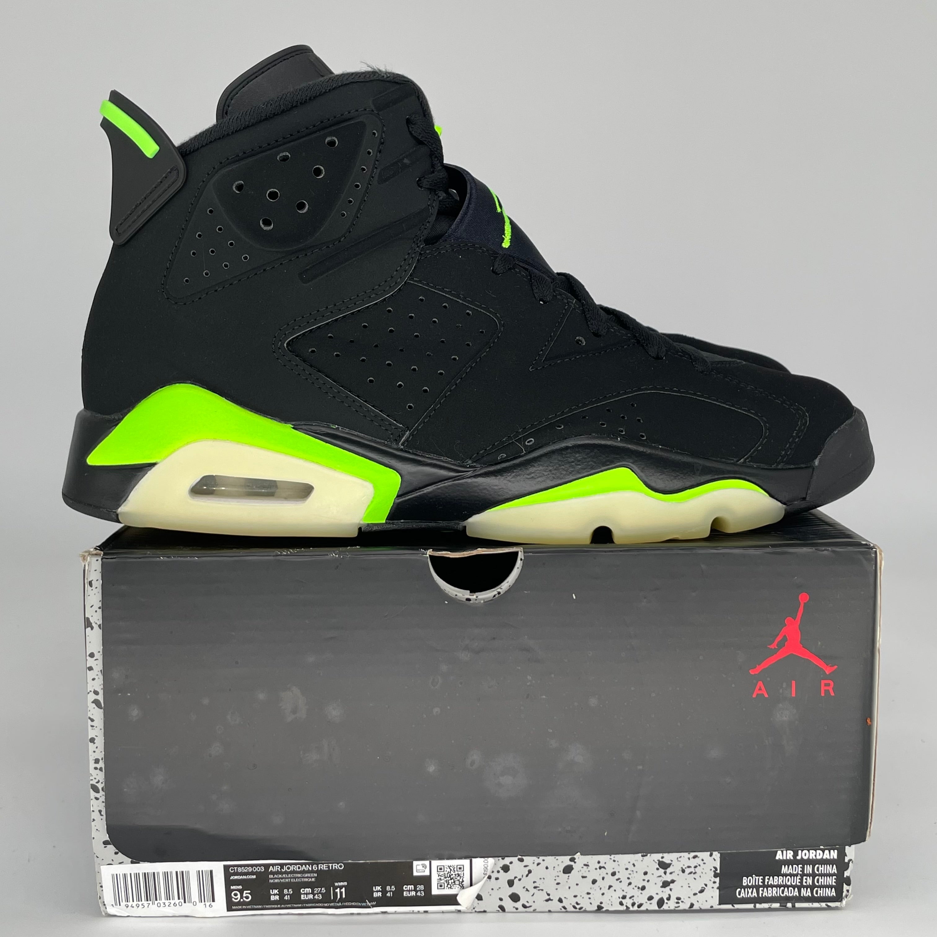 AIR JORDAN 6 ELECTRIC GREEN SIZE 9.5 CT8529-003